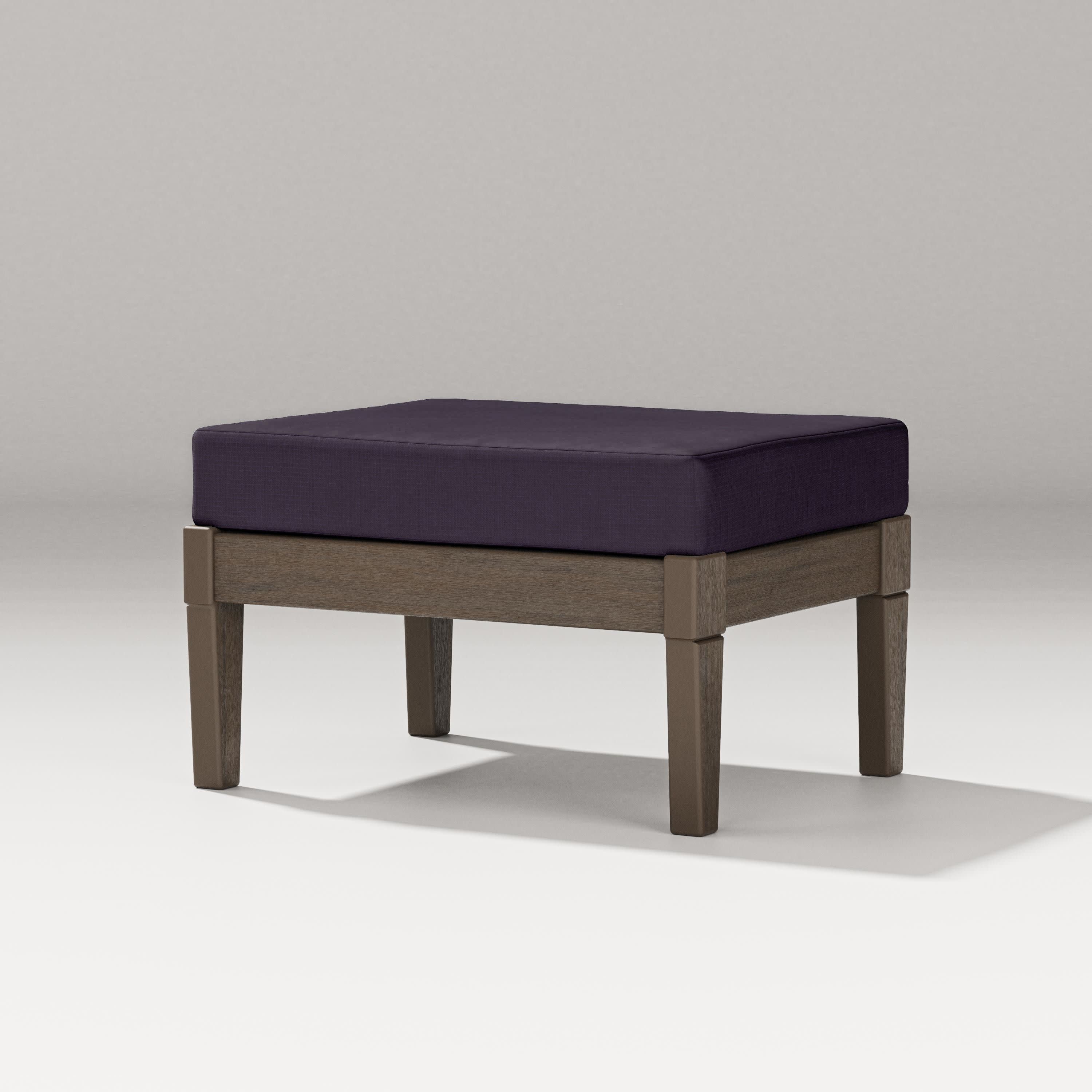 Estate Lounge Ottoman in Kona / Navy Linen