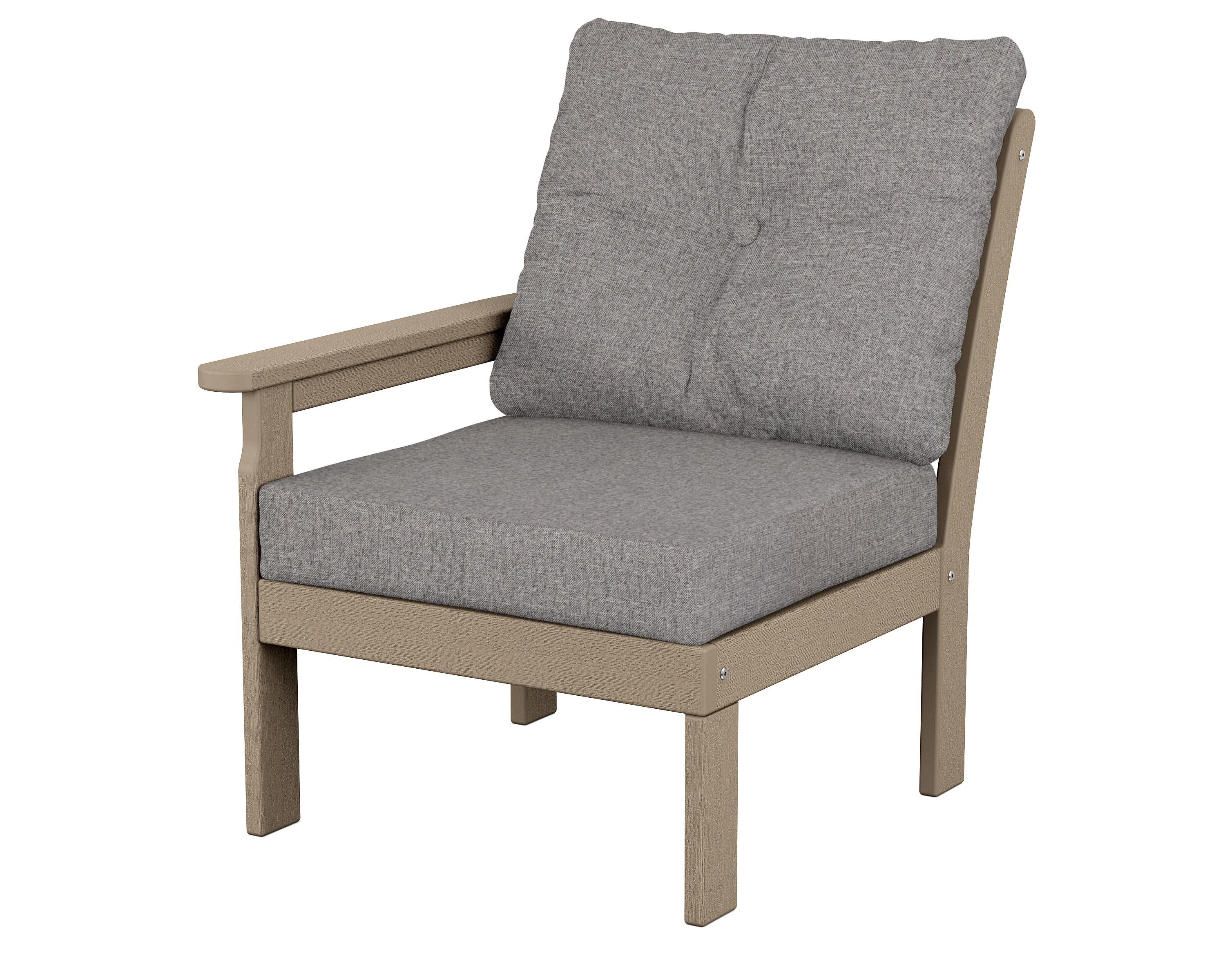 Vineyard Modular Left Arm Chair in Vintage Sahara / Grey Mist