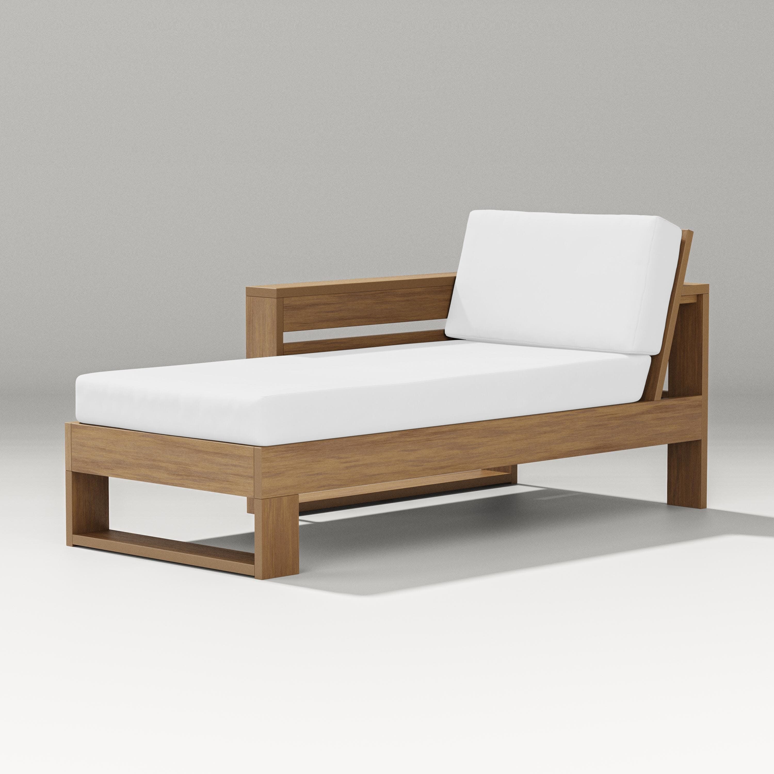 Latitude Modular Left Arm Chaise in Natural / Natural