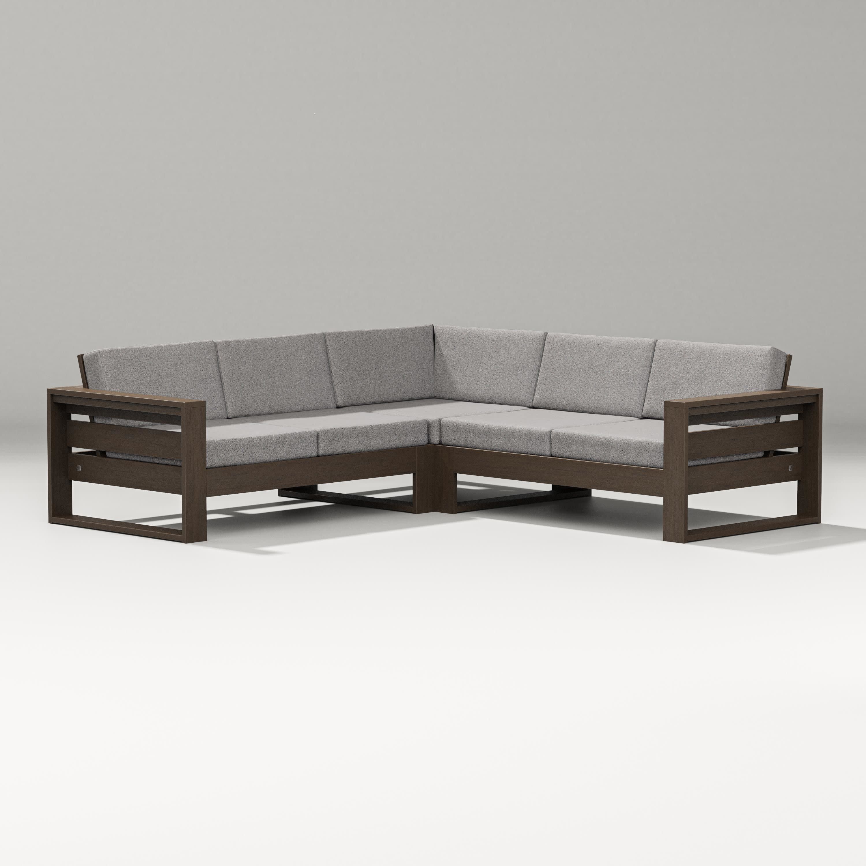 Latitude Corner Sectional in Kona / Grey Mist