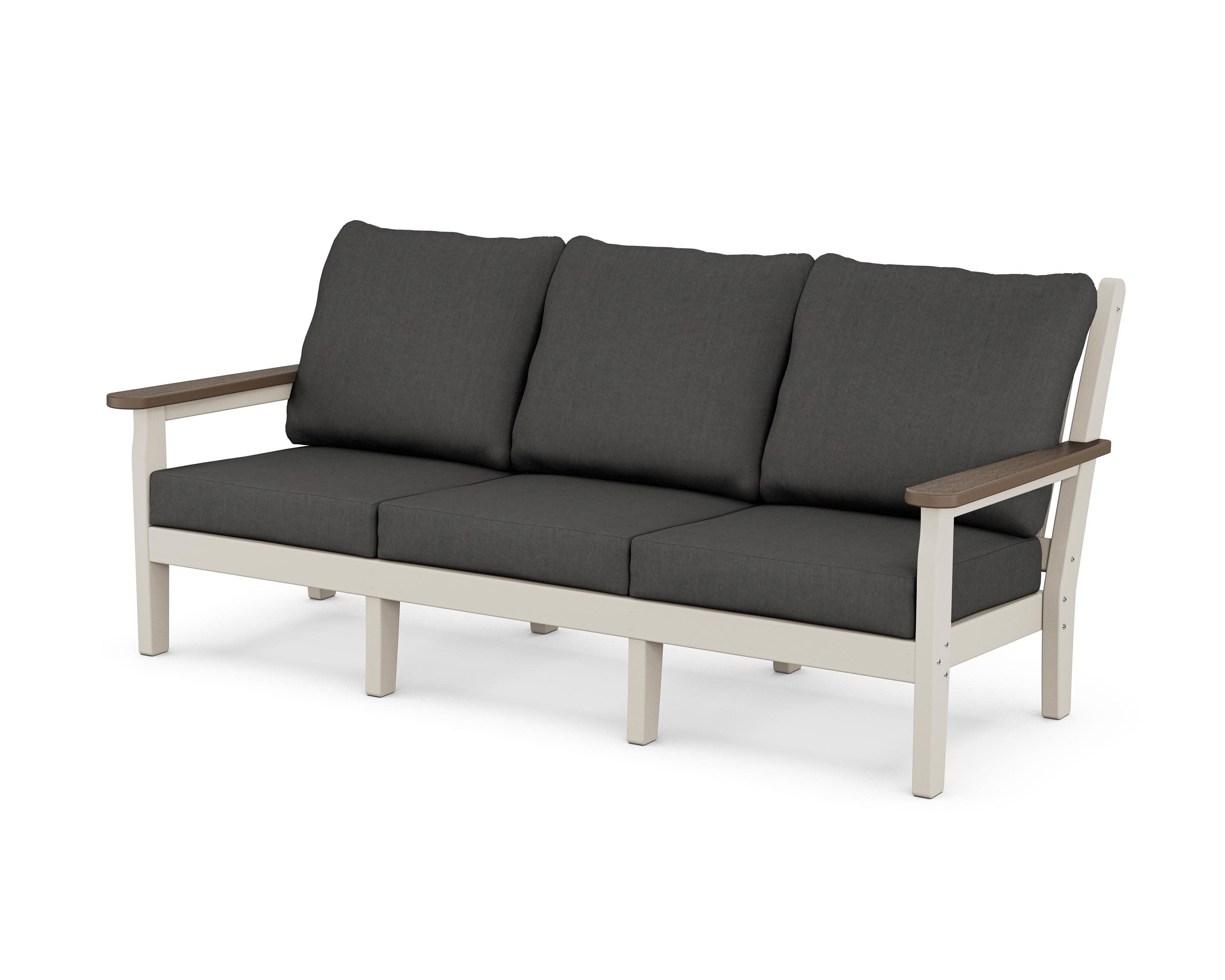 Chippendale Deep Seating Sofa in Sand / Kona / Spectrum Carbon