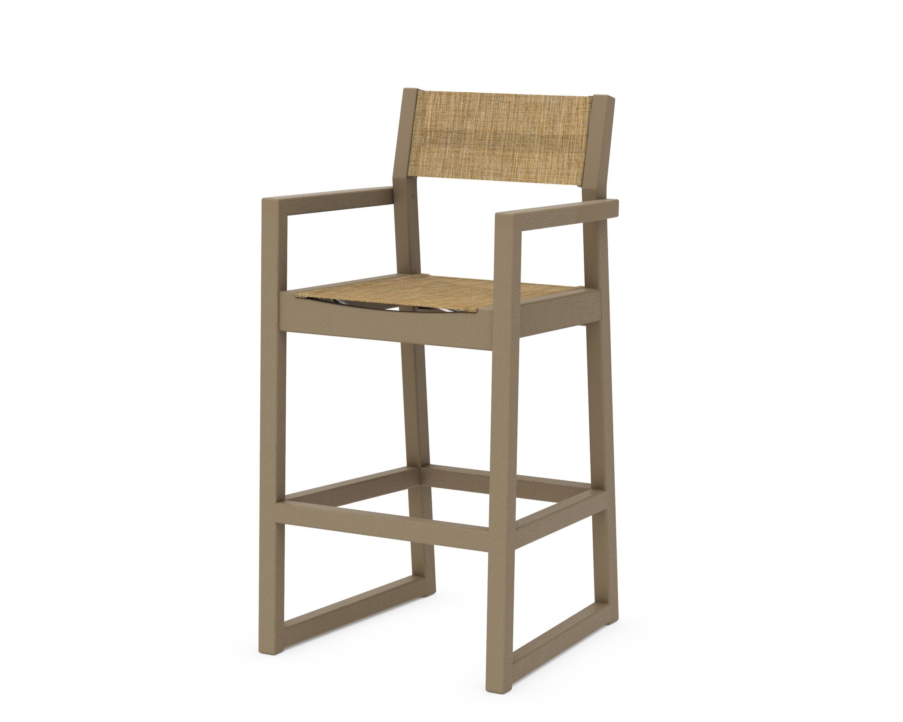 EDGE Sling Bar Arm Chair in Vintage Sahara / Burlap Sling
