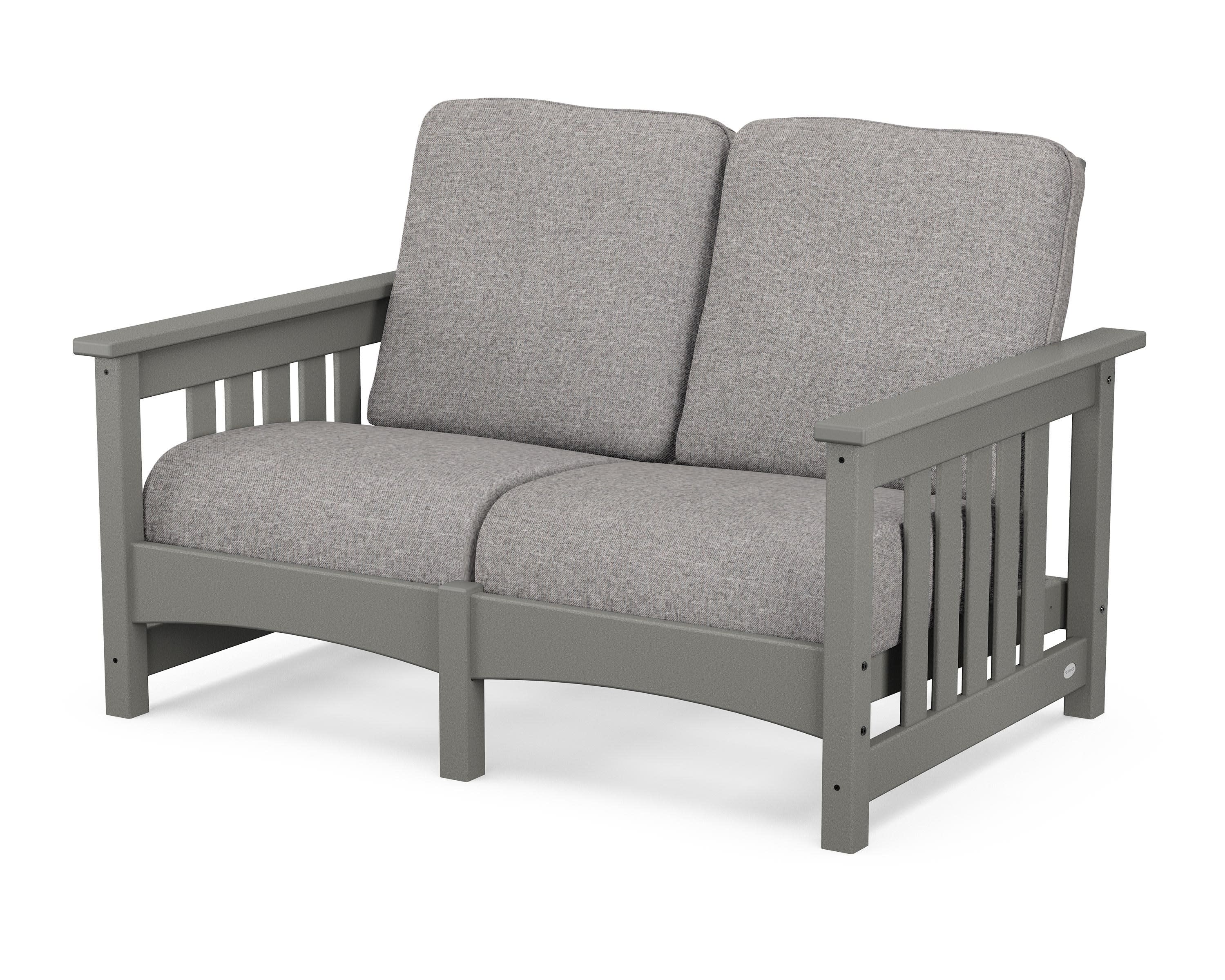 Club Mission Loveseat in Slate Grey / Grey Mist