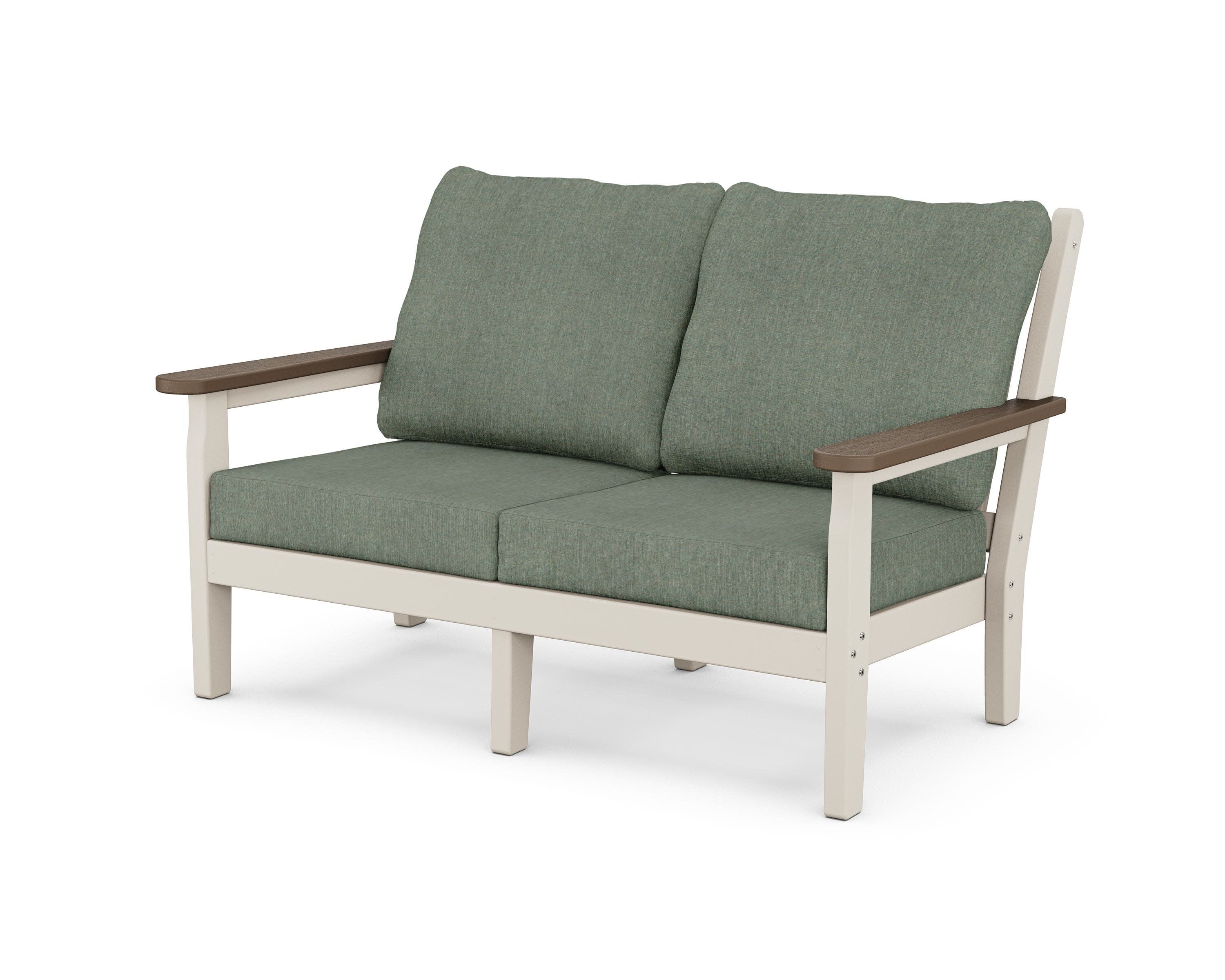 Chippendale Deep Seating Loveseat in Sand / Kona / Cast Sage