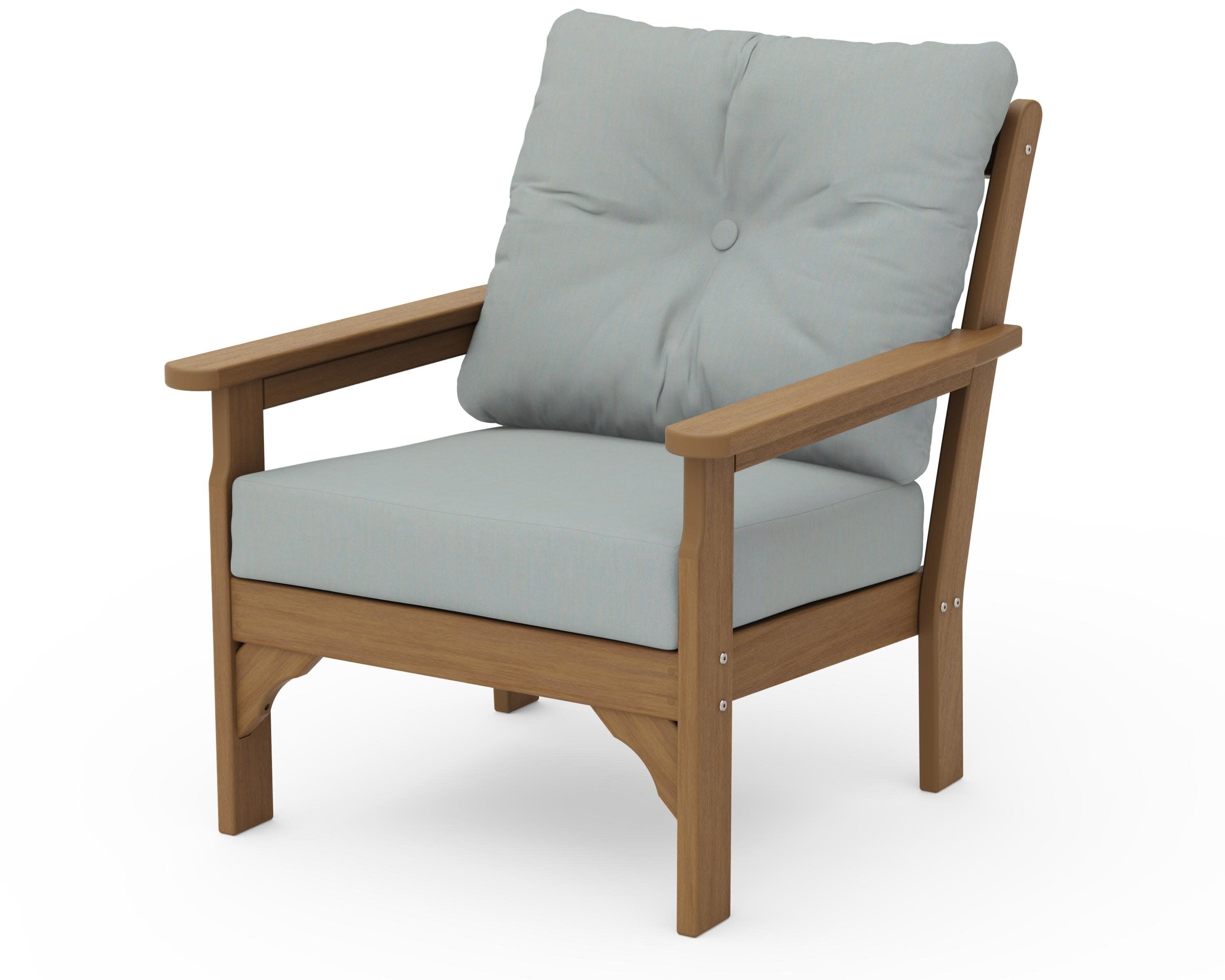 Vineyard Deep Seating Chair in Natural / Spa