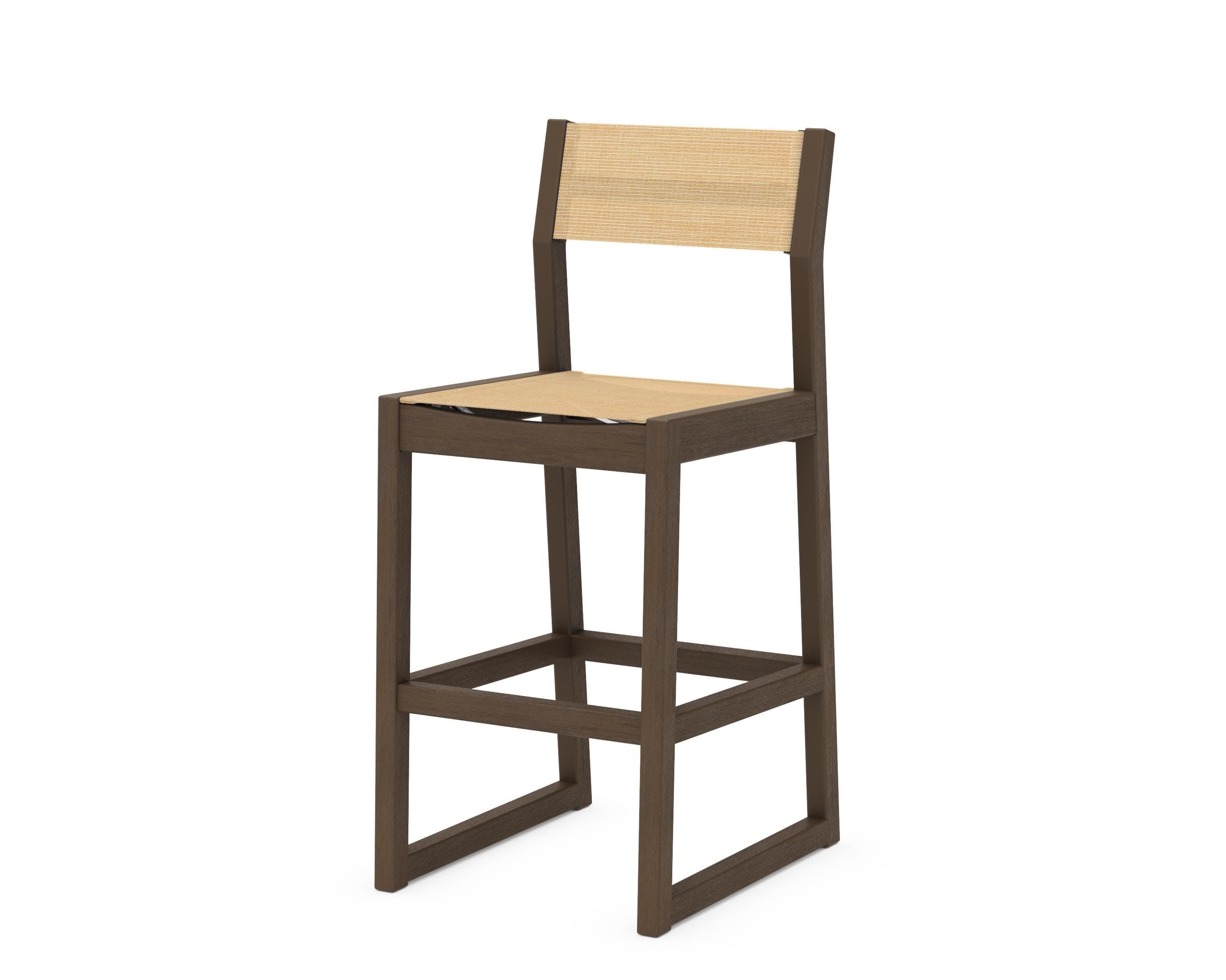 EDGE Sling Bar Side Chair in Kona / Dupioni Apricot Sling
