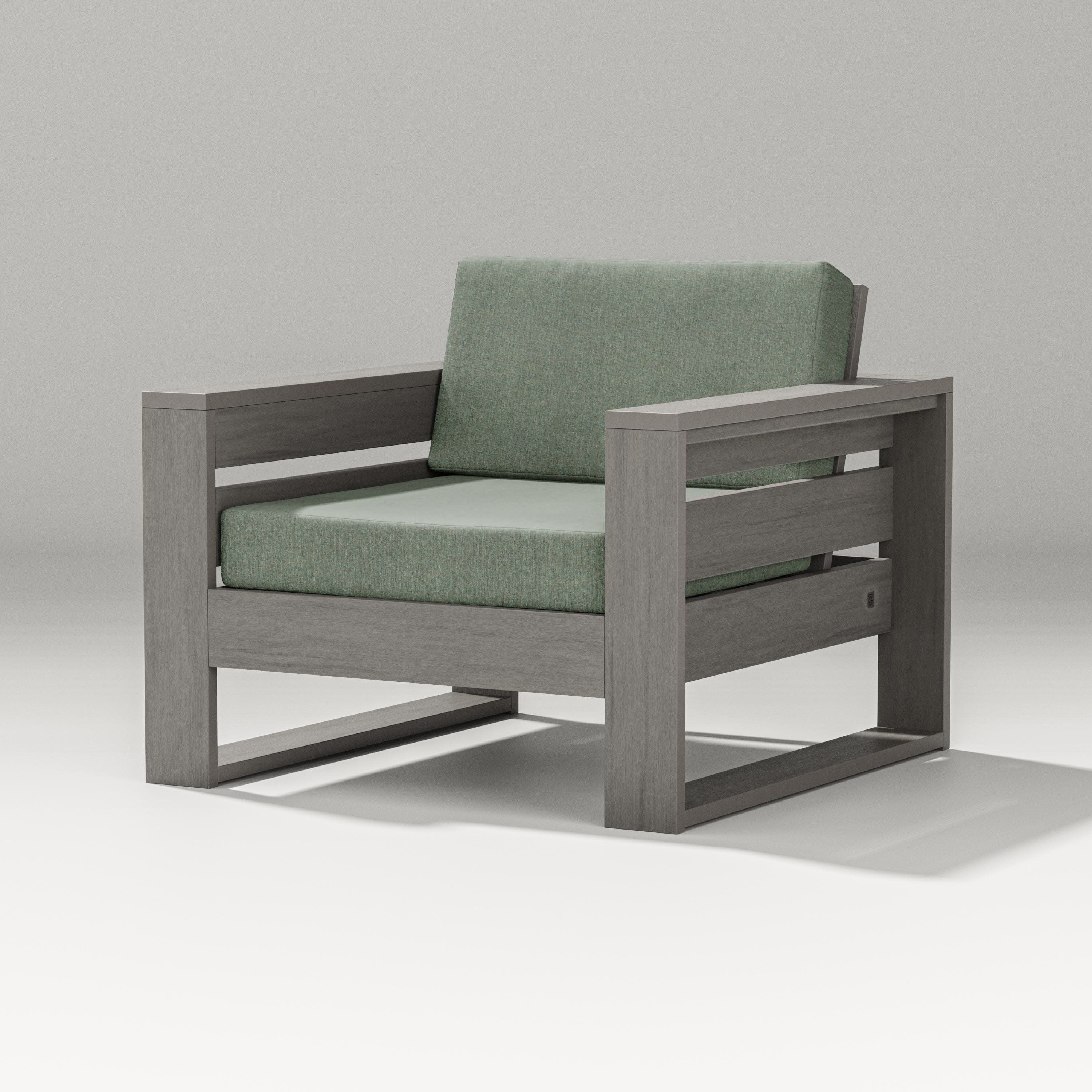 Latitude Lounge Chair in Driftwood / Cast Sage