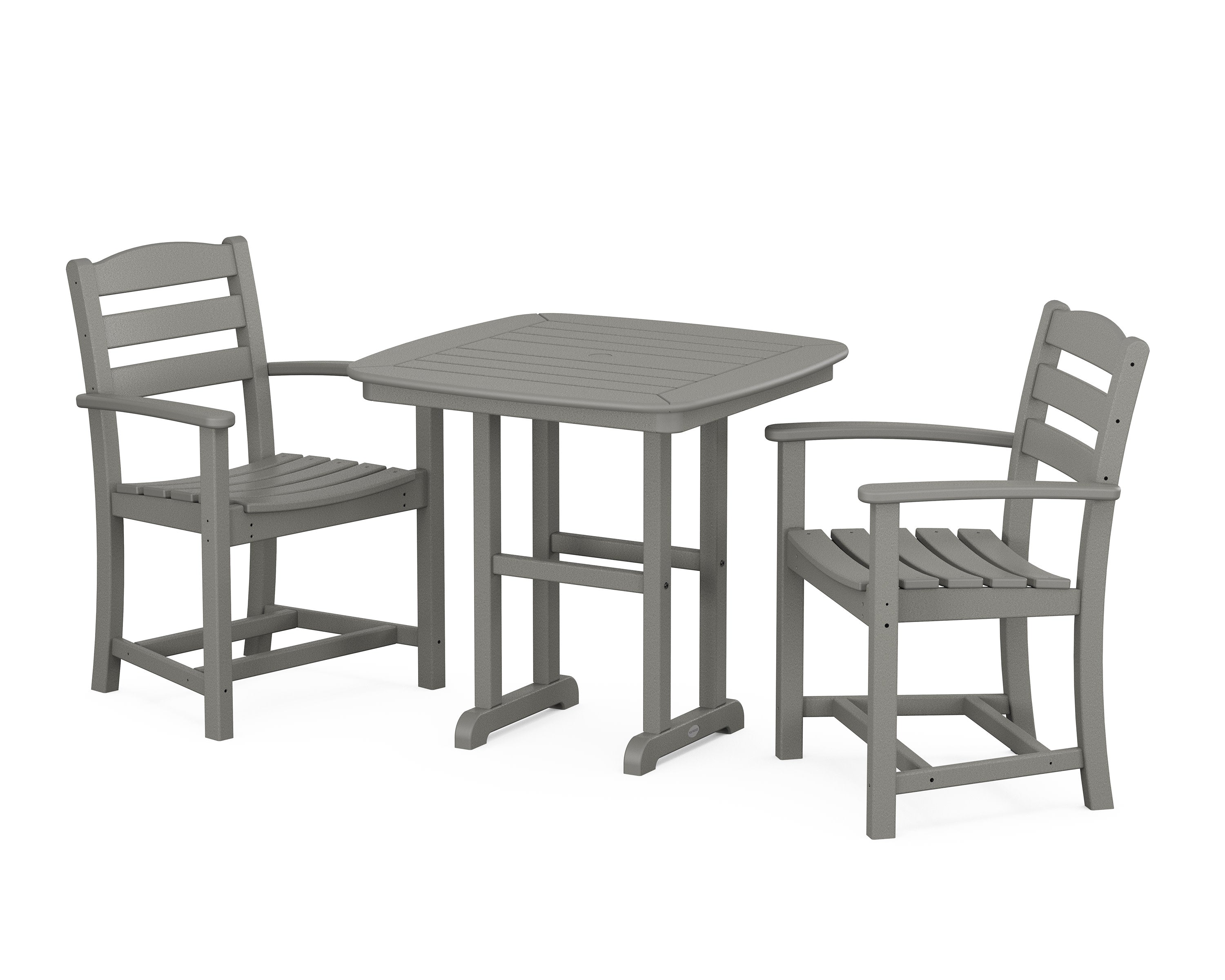 La Casa Caf 3-Piece Dining Set in Slate Grey