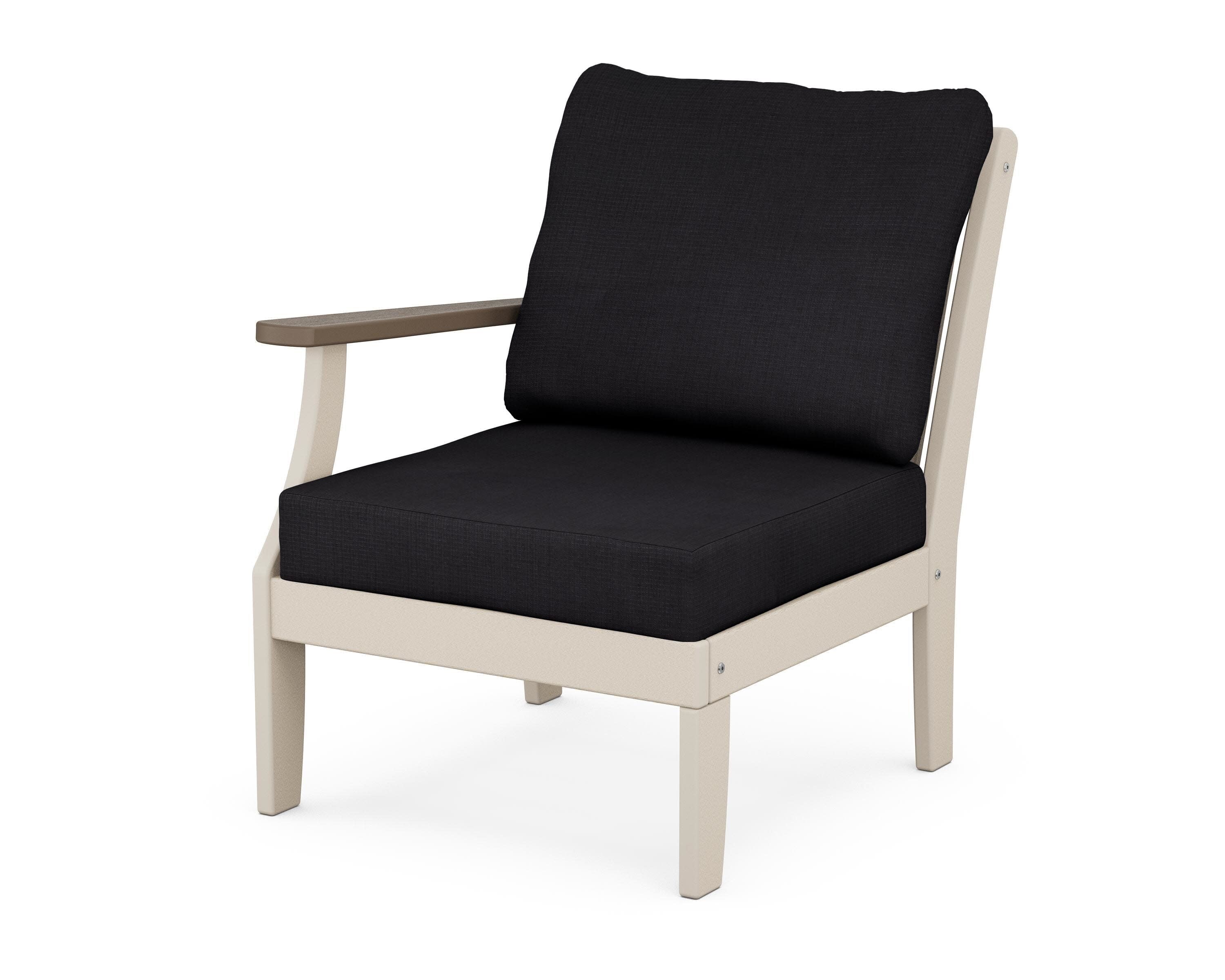 Braxton Modular Left Arm Chair in Sand / Kona / Midnight Linen