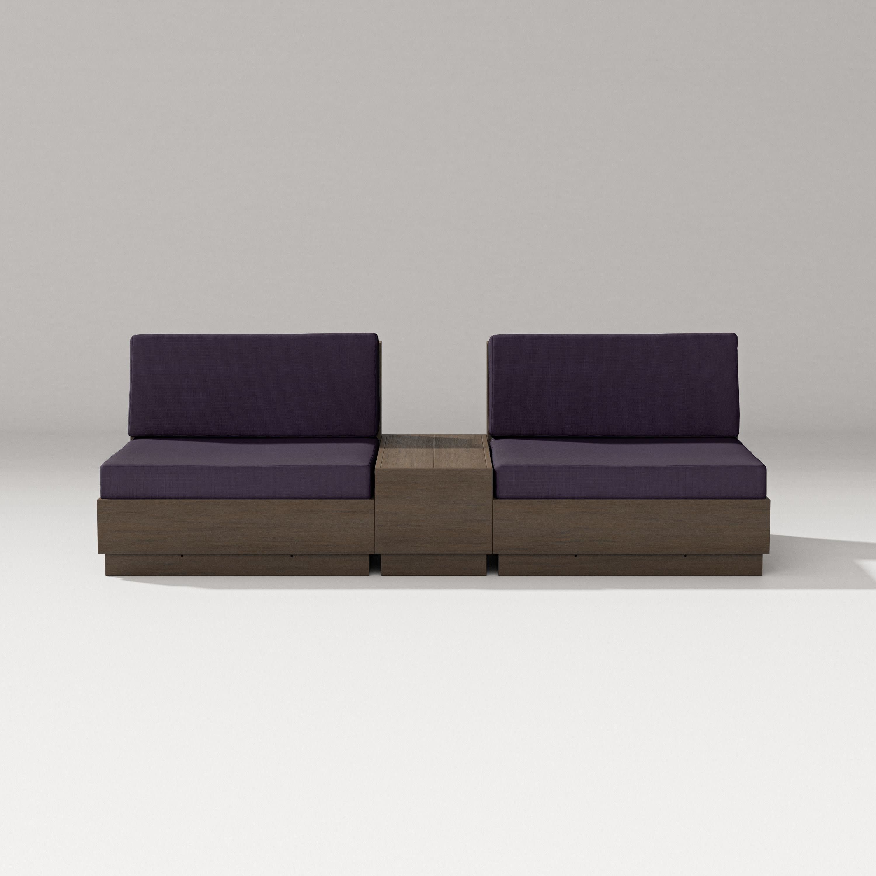 Elevate Lounge Chair Set in Kona / Navy Linen