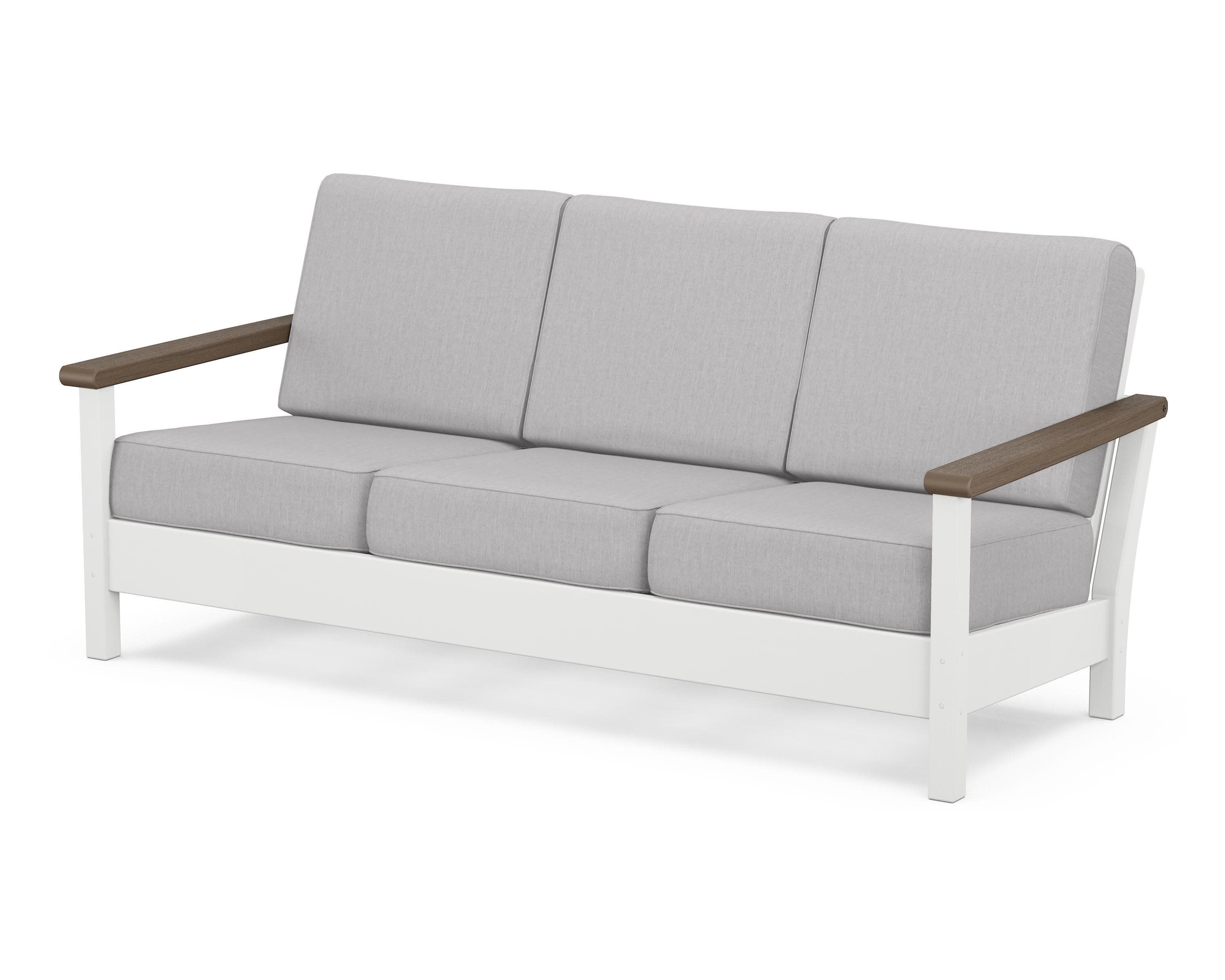Harbour Deep Seating Sofa in White / Kona / Granite