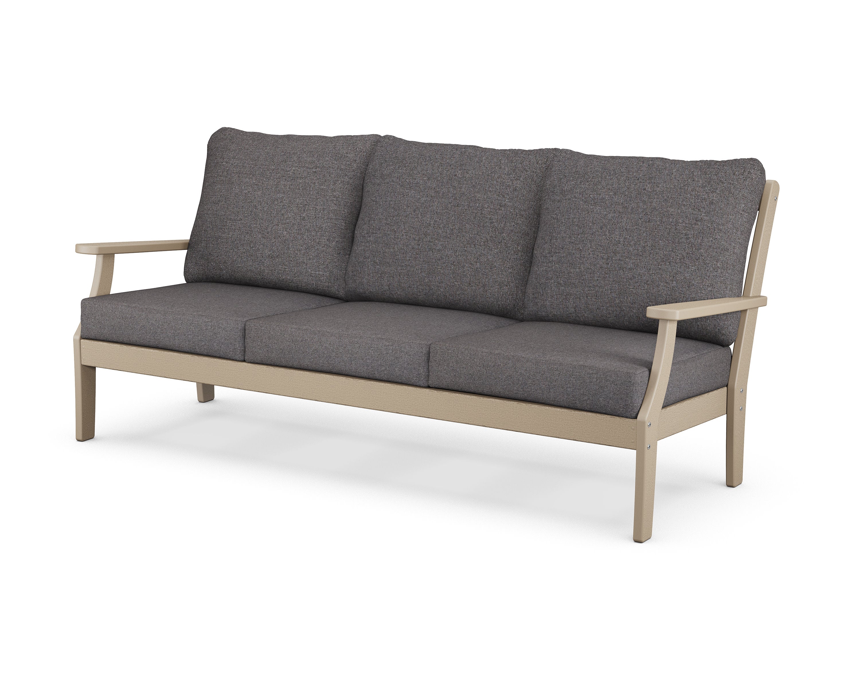 Braxton Deep Seating Sofa in Vintage Sahara / Ash Charcoal