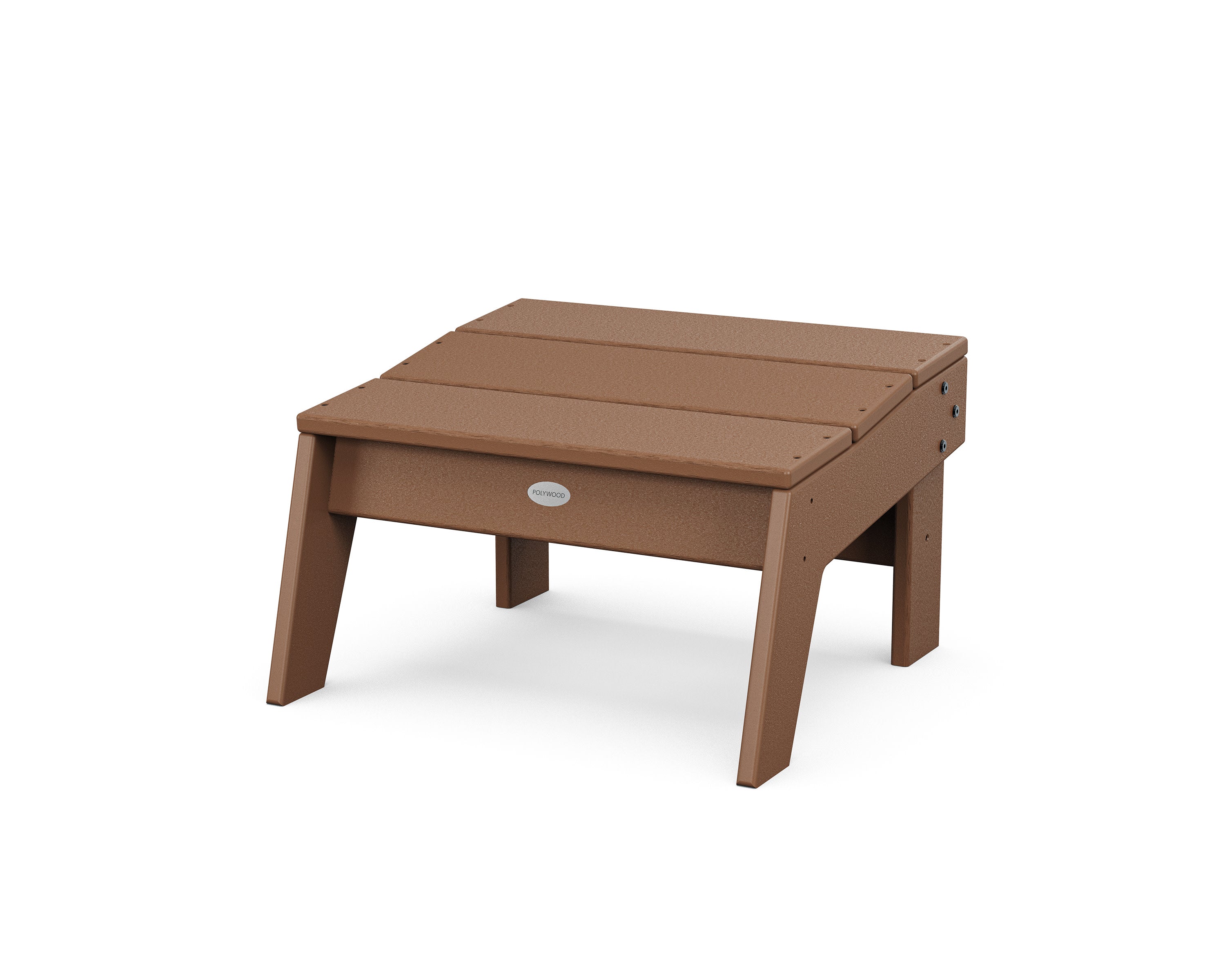 Modern Studio Ottoman in Teak