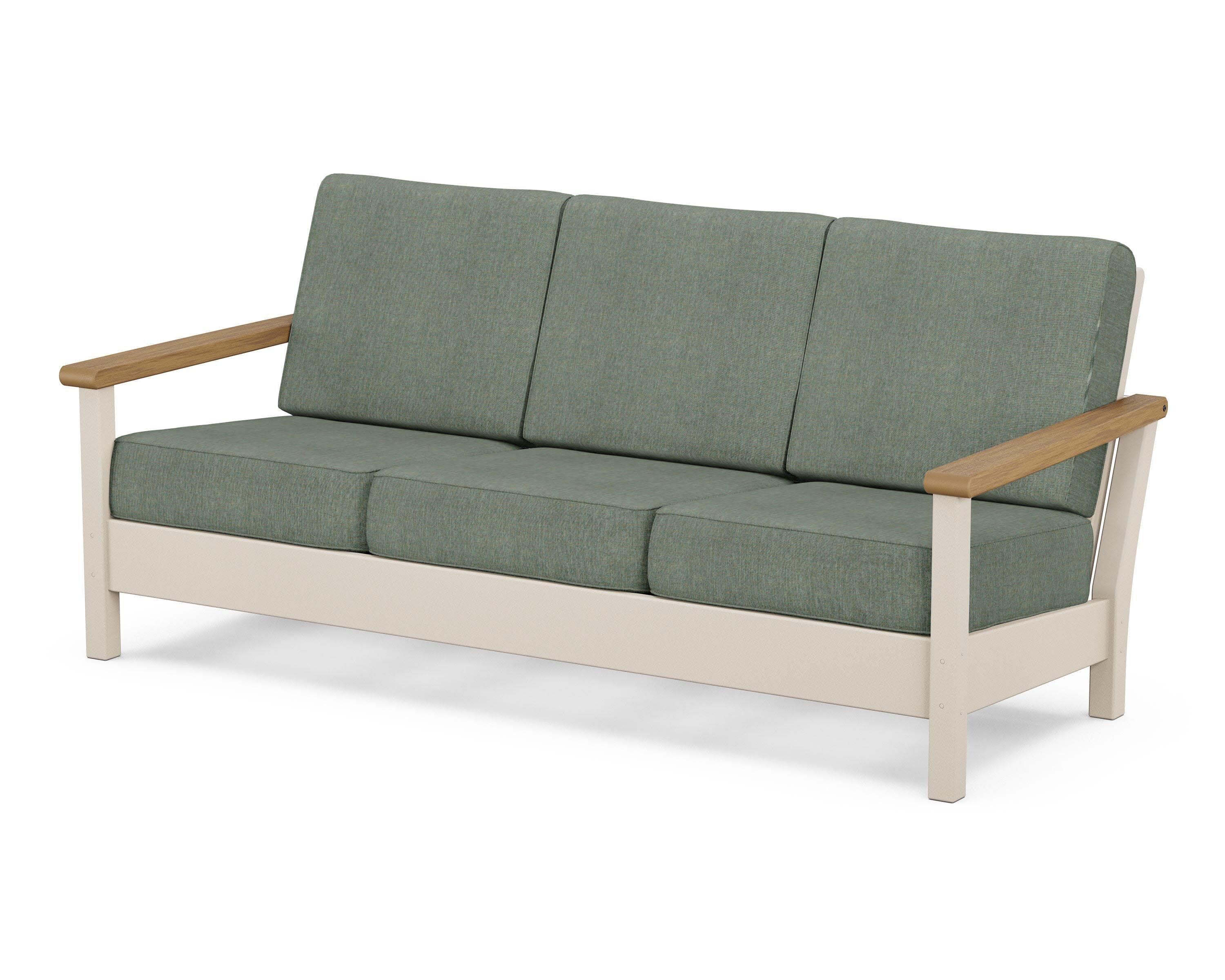 Harbour Deep Seating Sofa in Sand / Natural / Cast Sage