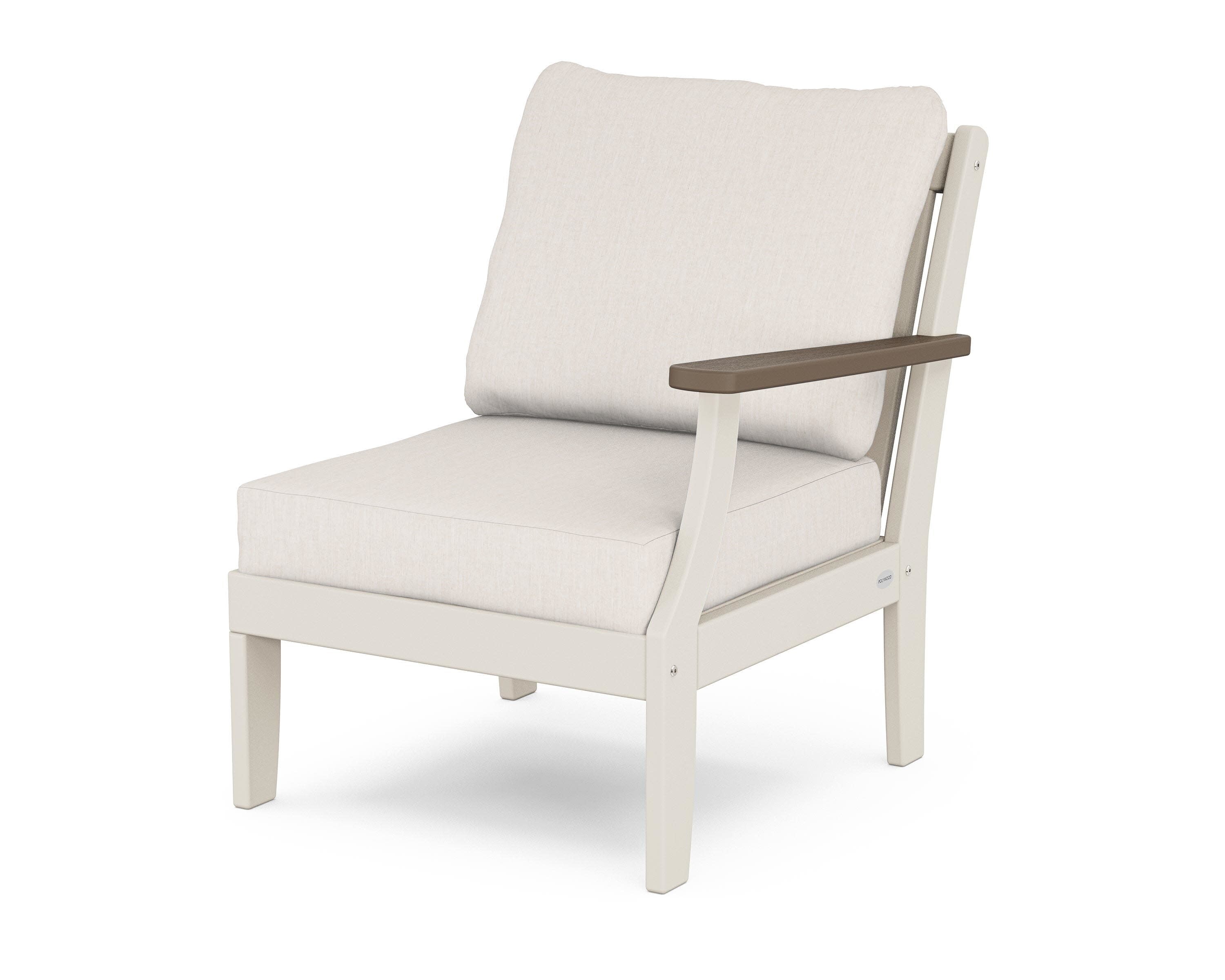 Braxton Modular Right Arm Chair in Sand / Kona / Cast Ash