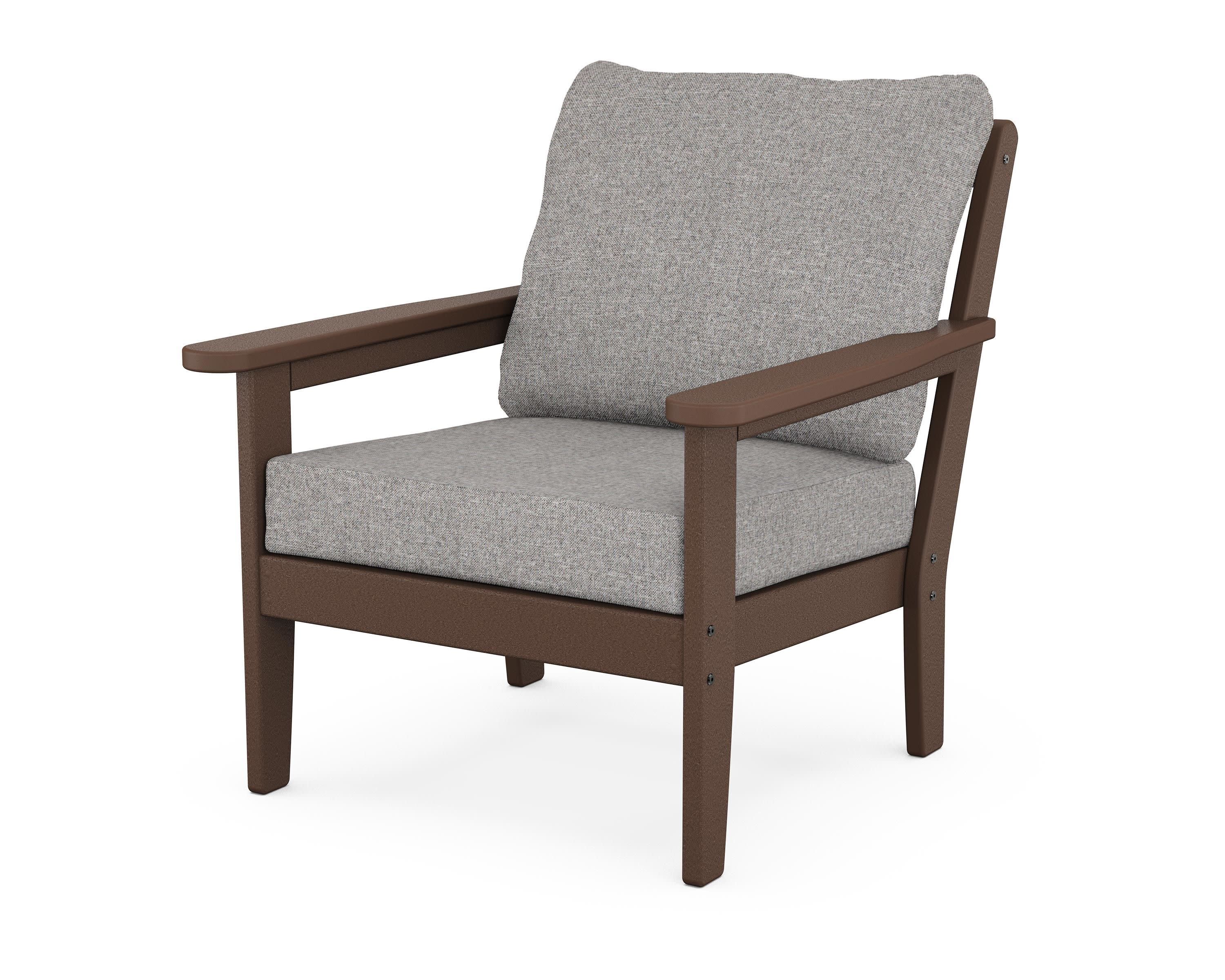Cottage Deep Seating Chair in Mahogany / Grey Mist