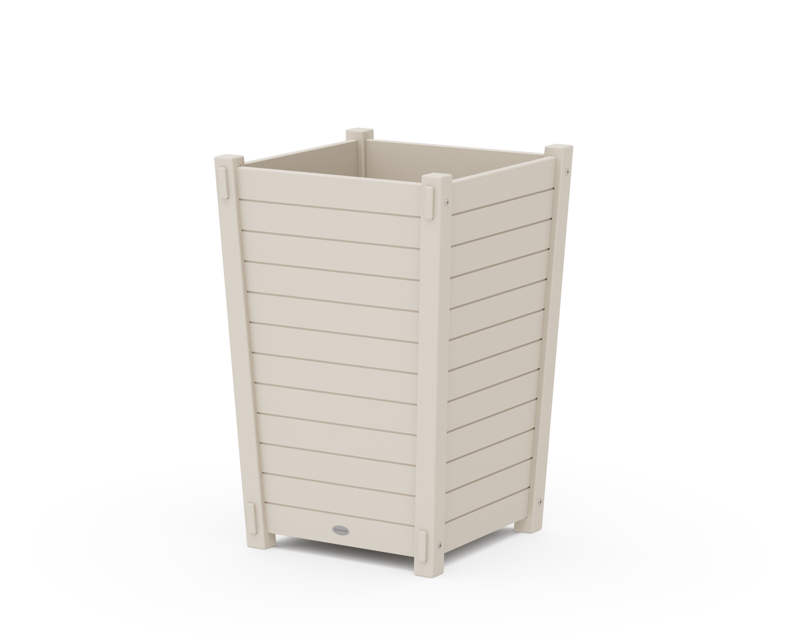 Nautical Large Tapered Square Planter Box in Sand