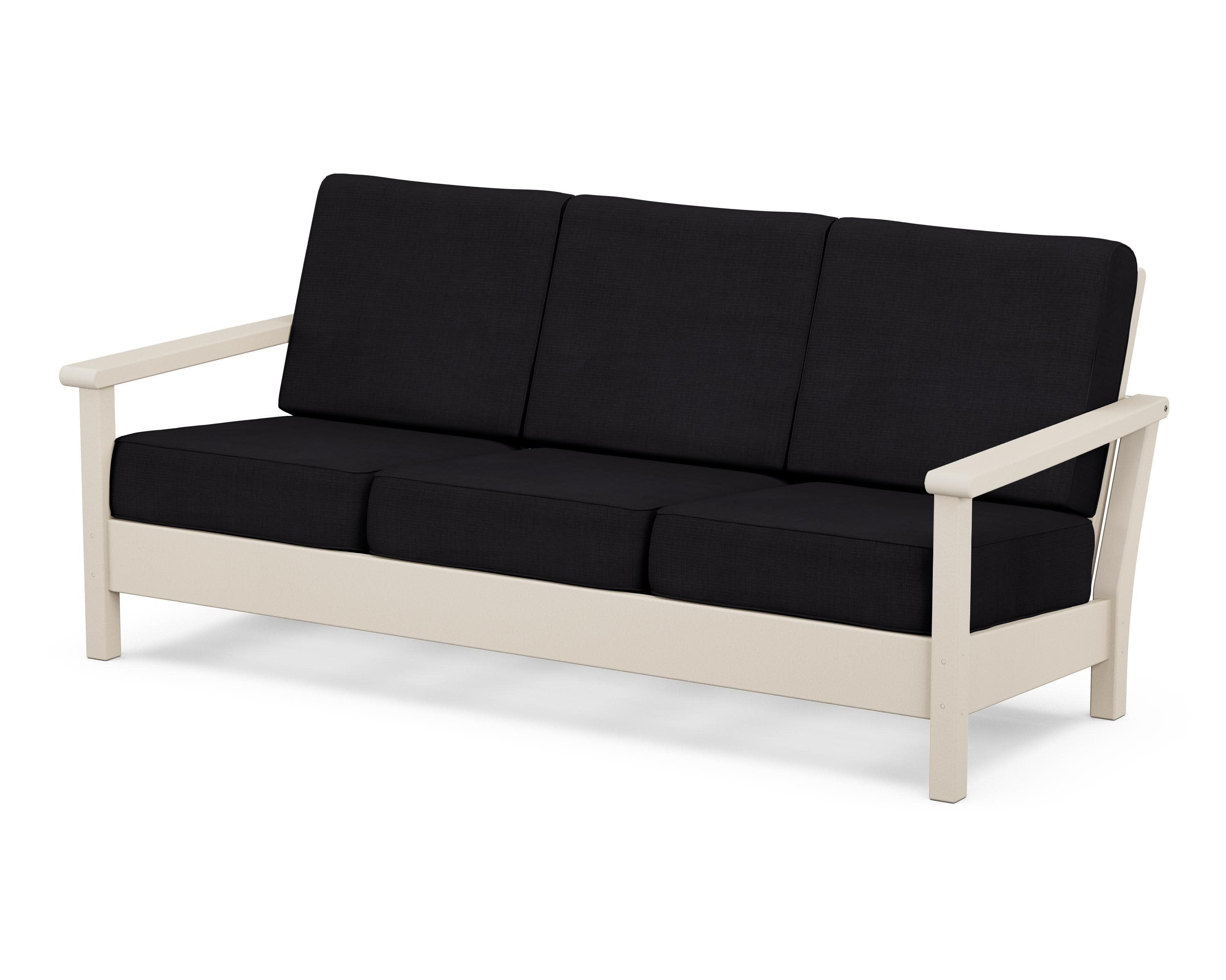 Harbour Deep Seating Sofa in Sand / Midnight Linen