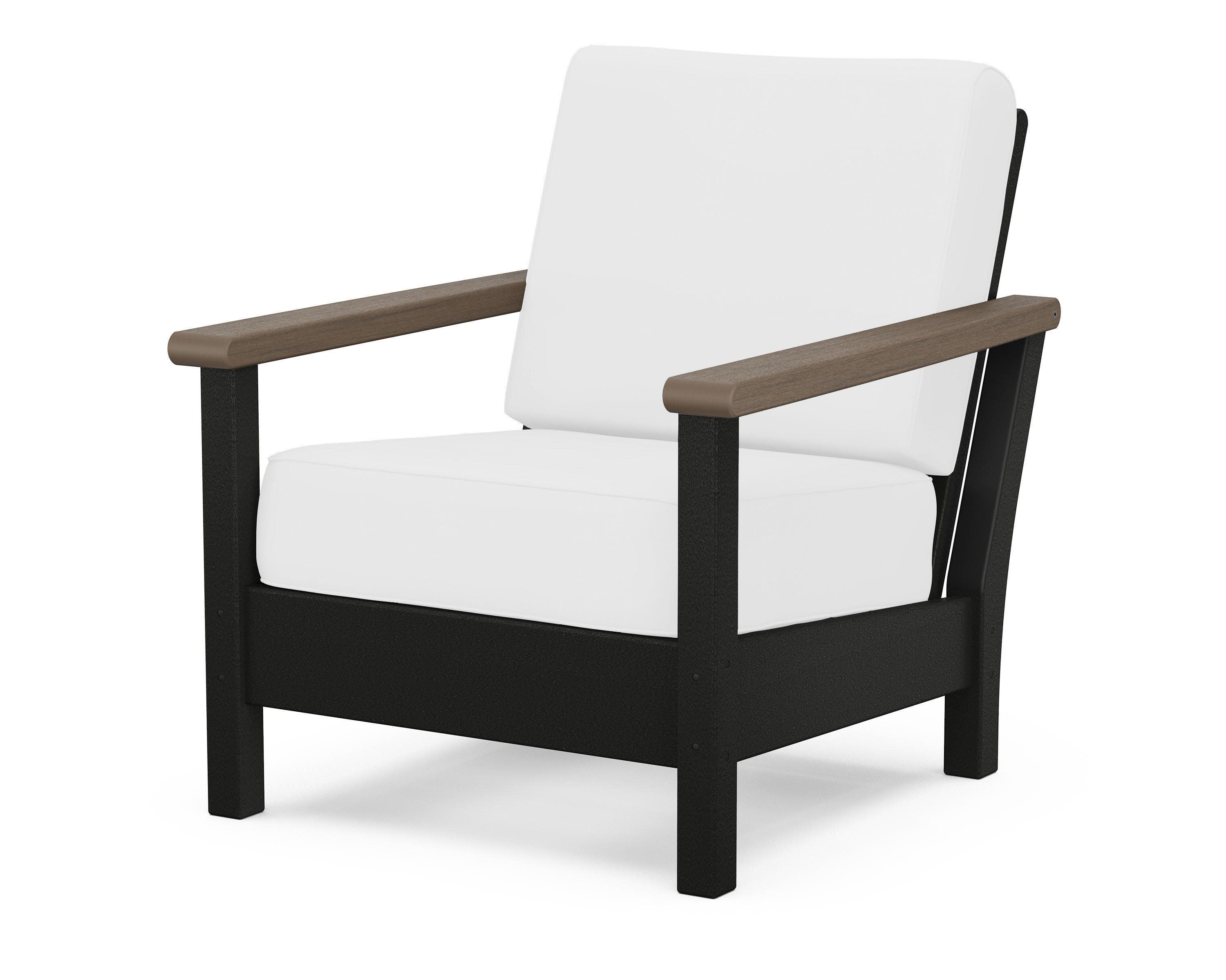 Harbour Deep Seating Chair in Black / Kona / Natural