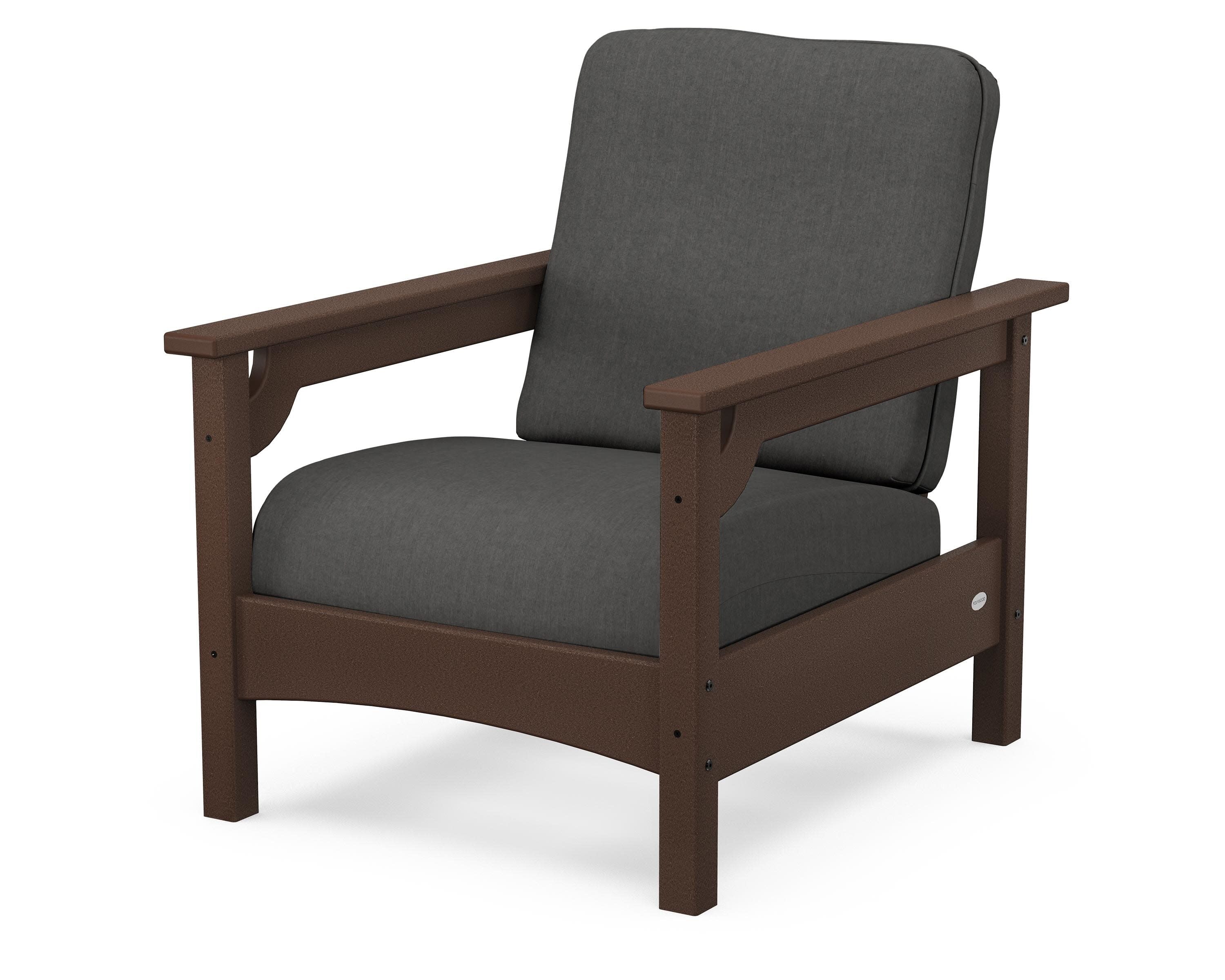 Club Chair in Mahogany / Spectrum Carbon