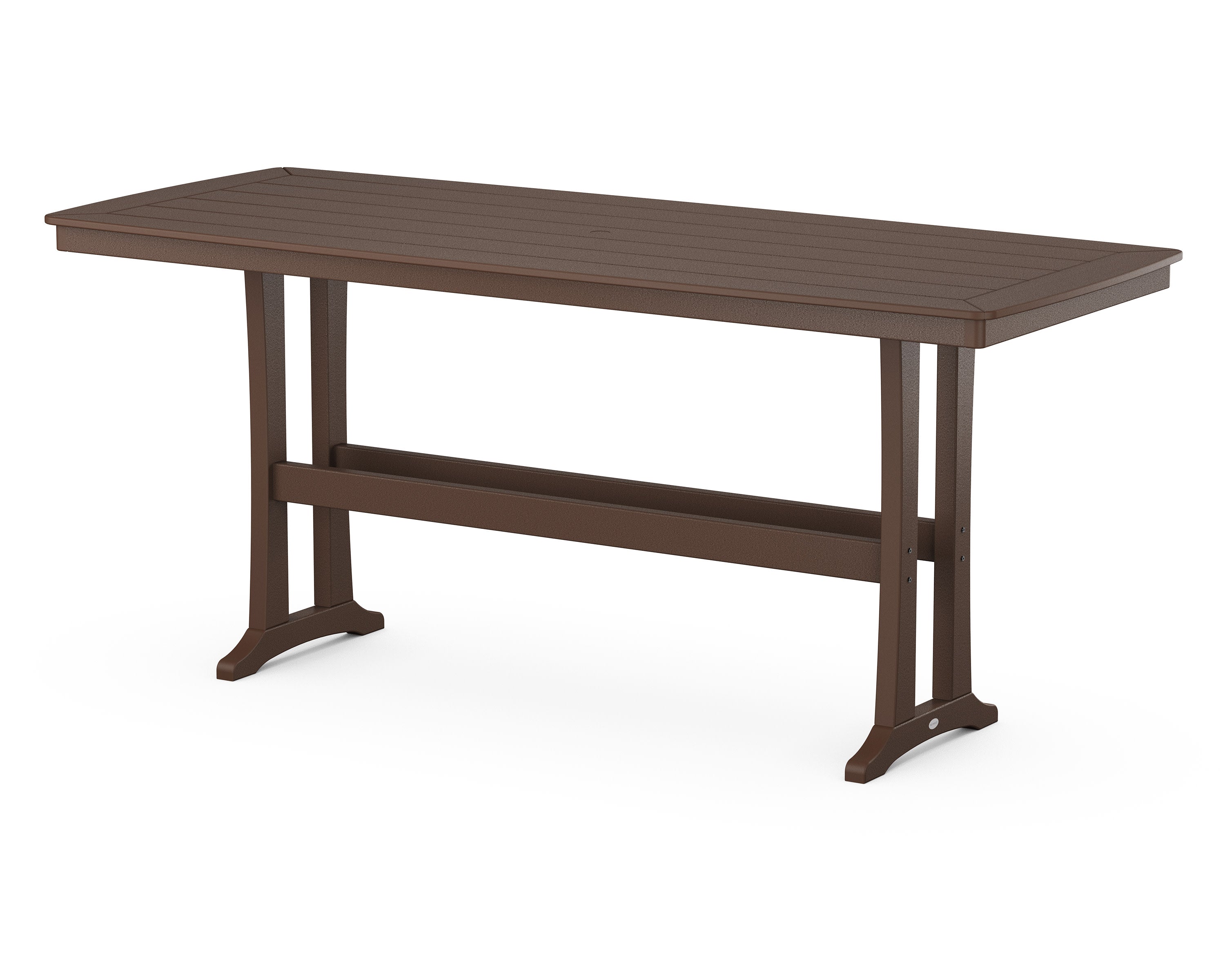 Nautical Trestle 39" x 97" Bar Table in Mahogany