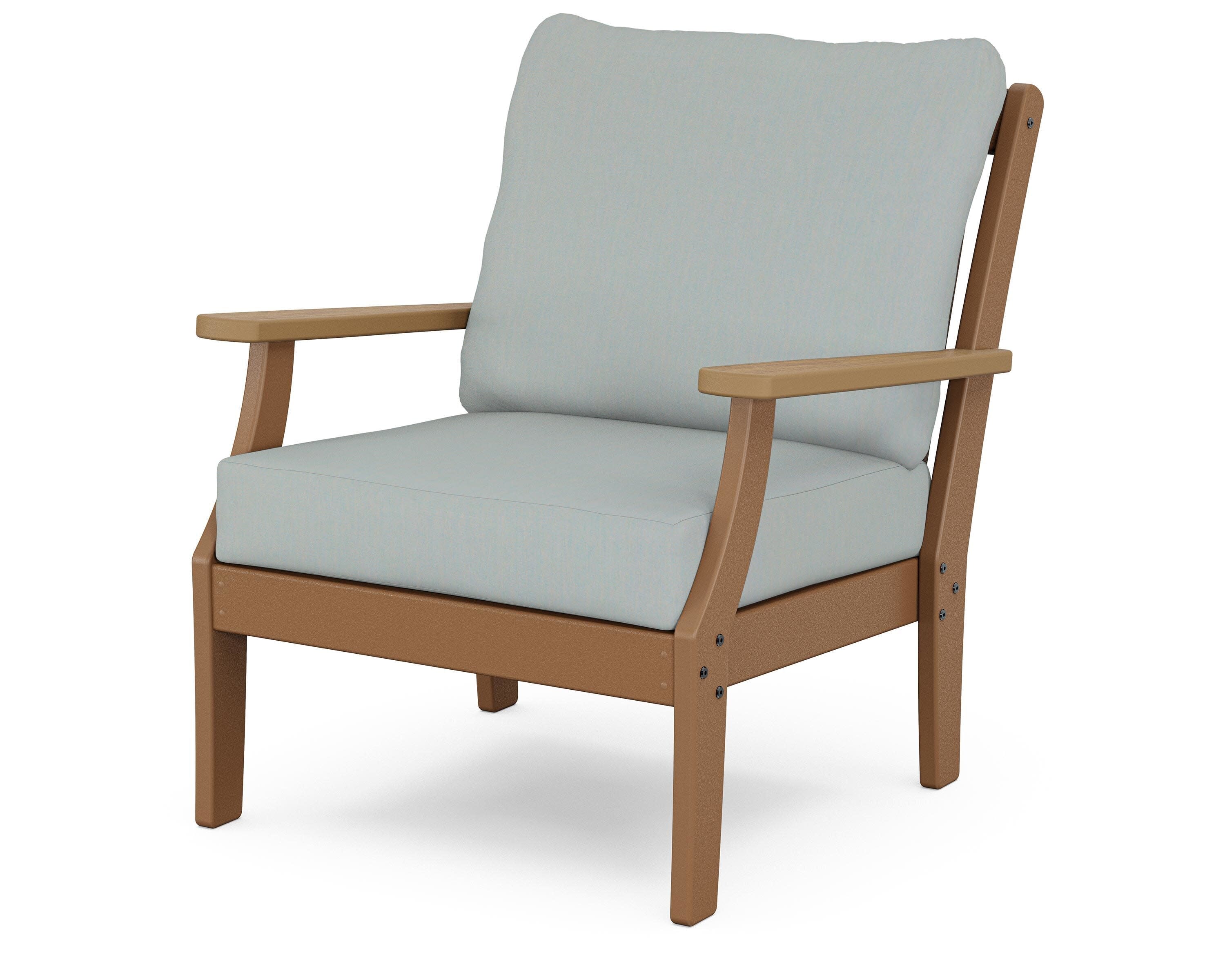 Braxton Deep Seating Chair in Teak / Natural / Spa