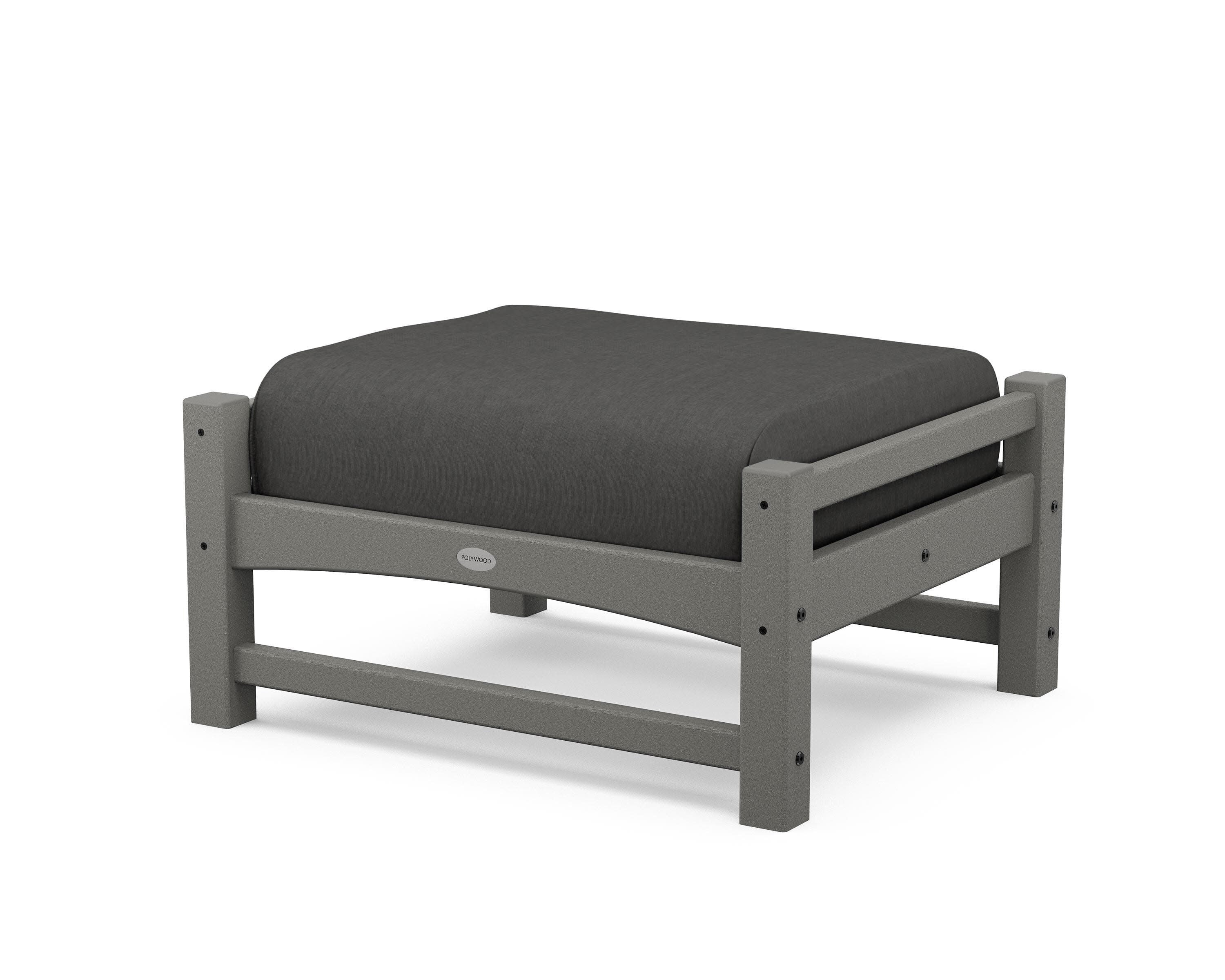 Club Ottoman in Slate Grey / Spectrum Carbon