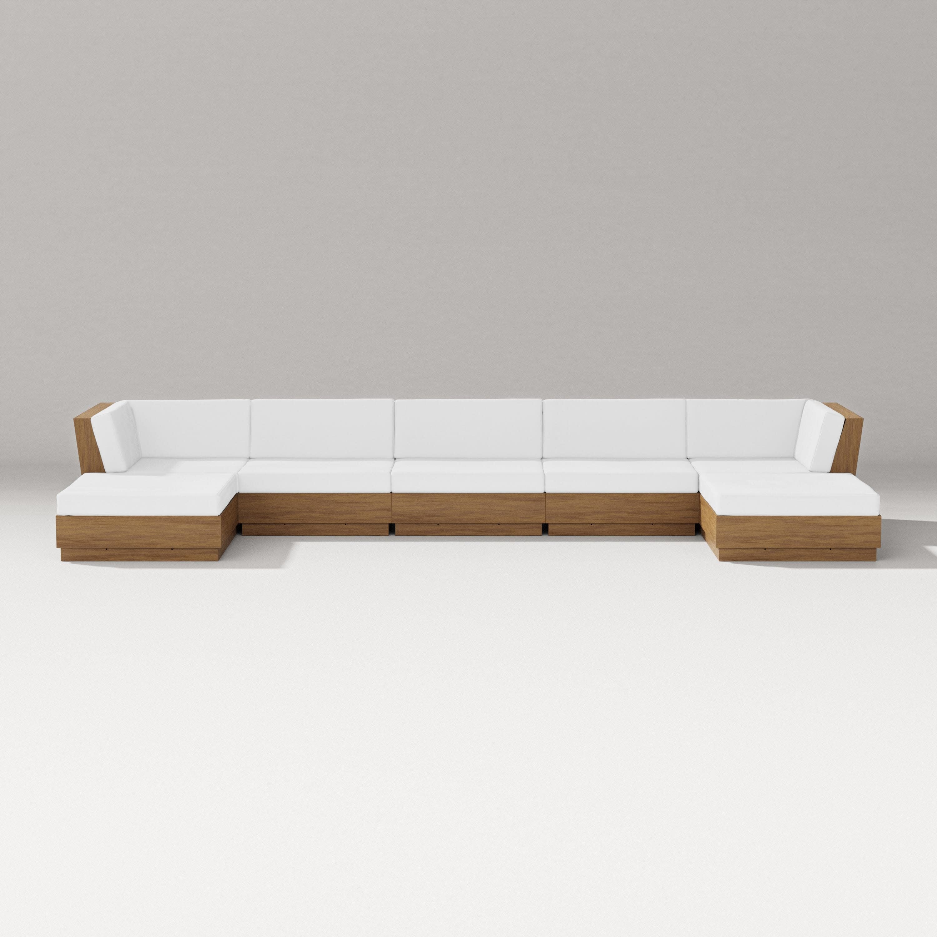 Elevate 7-Piece Double Chaise Sectional in Natural / Natural