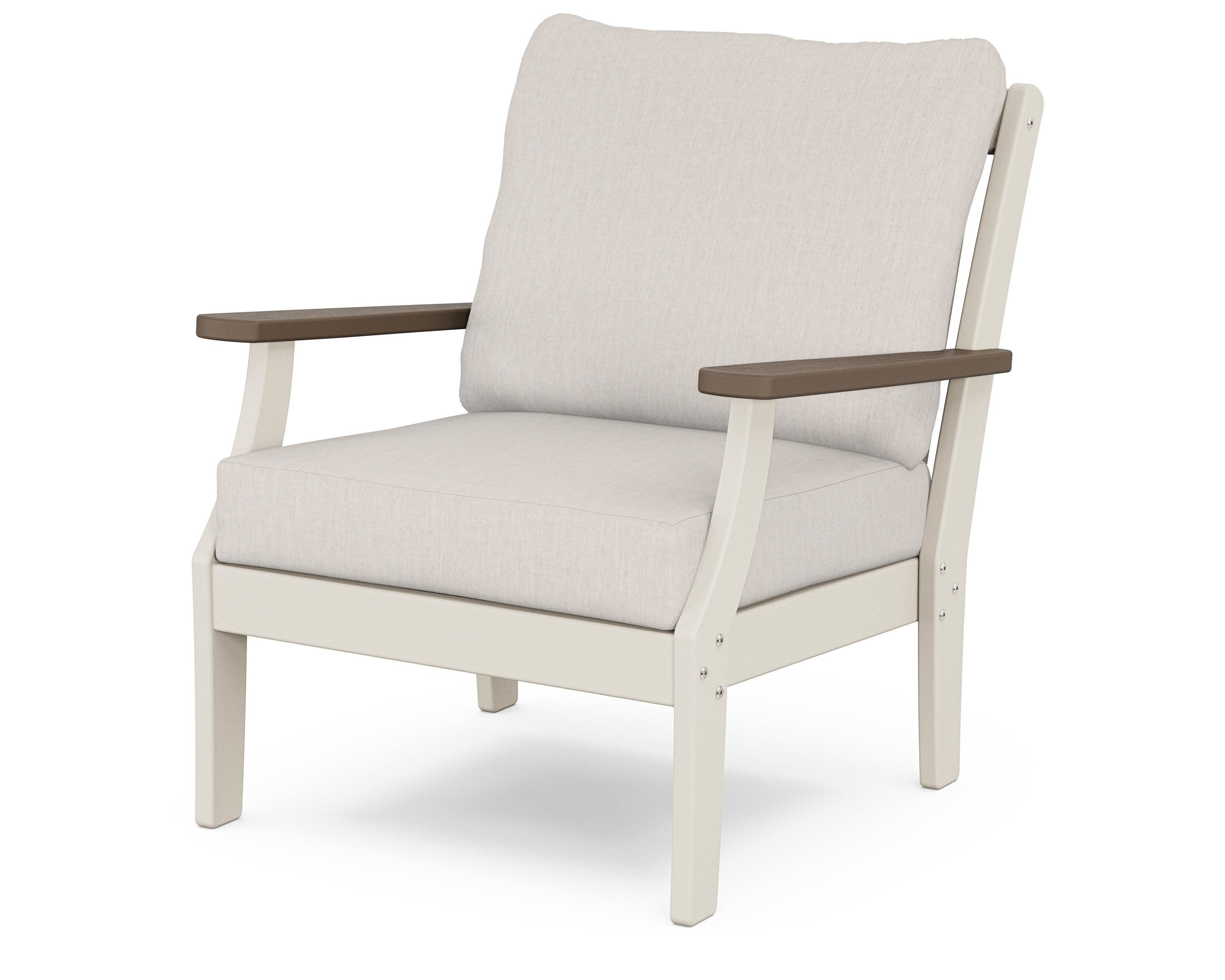 Braxton Deep Seating Chair in Sand / Kona / Cast Ash
