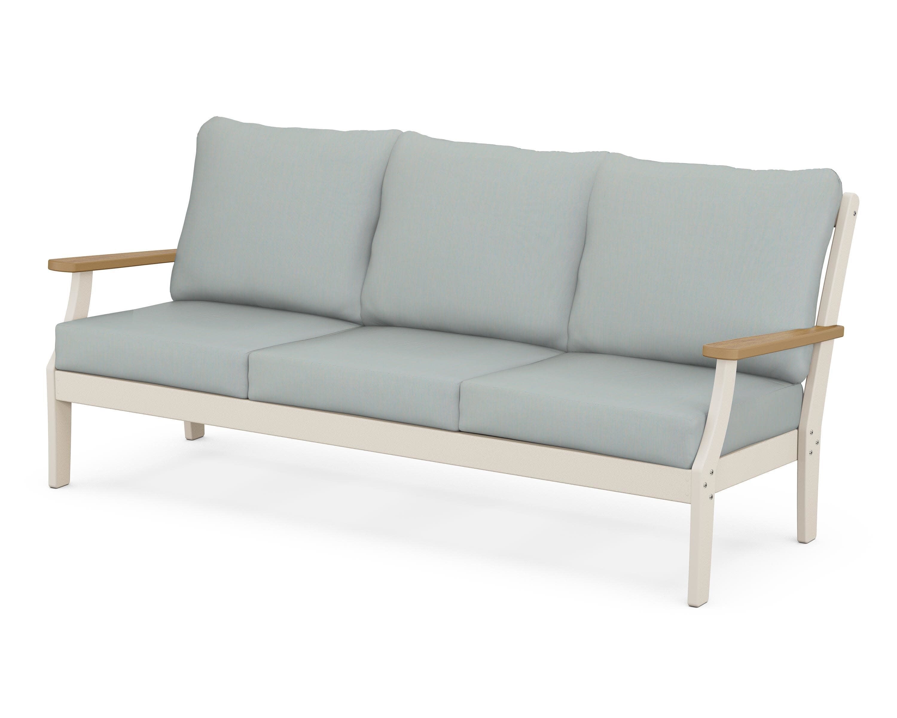 Braxton Deep Seating Sofa in Sand / Natural / Spa