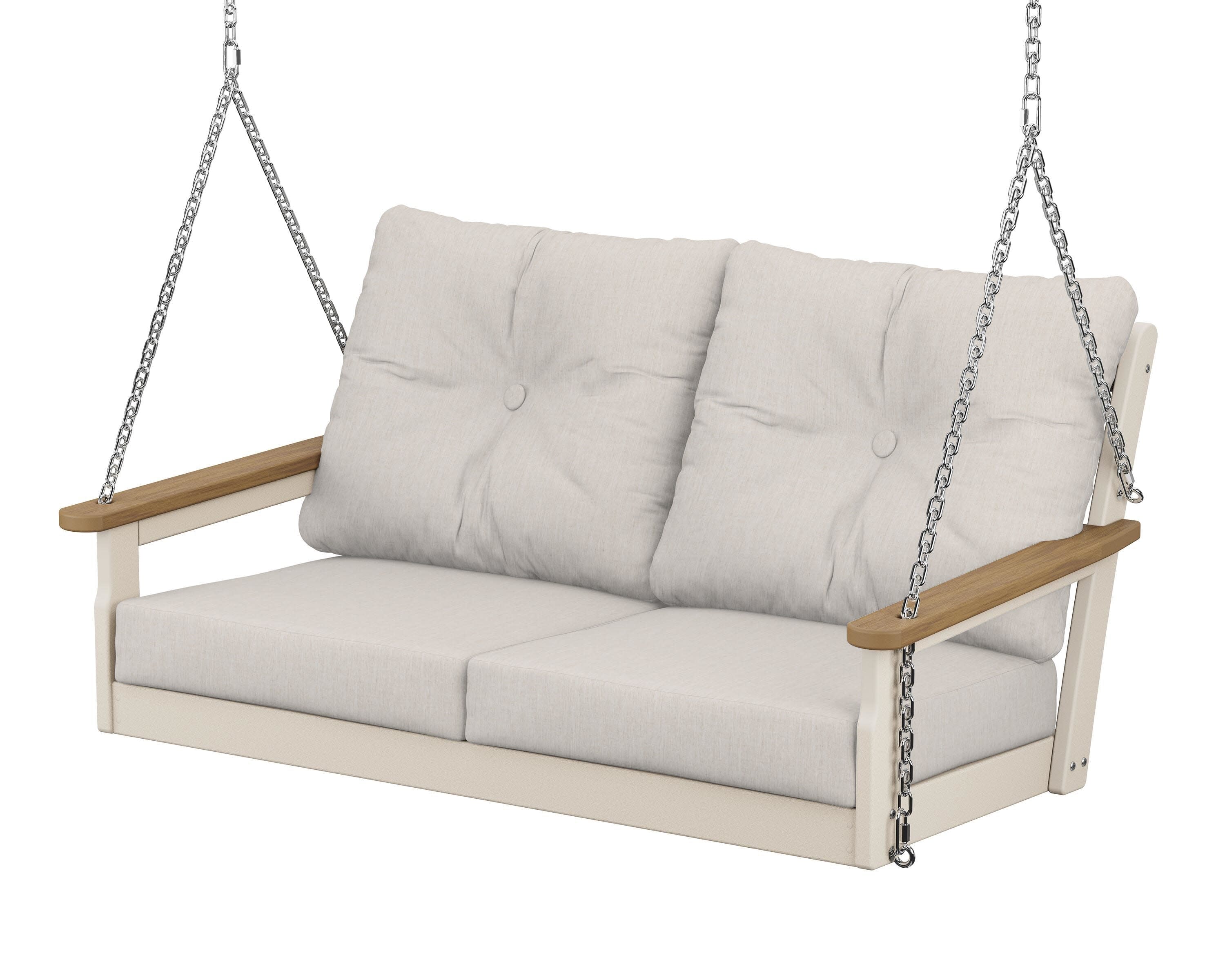 Vineyard Deep Seating Swing in Sand / Natural / Cast Ash