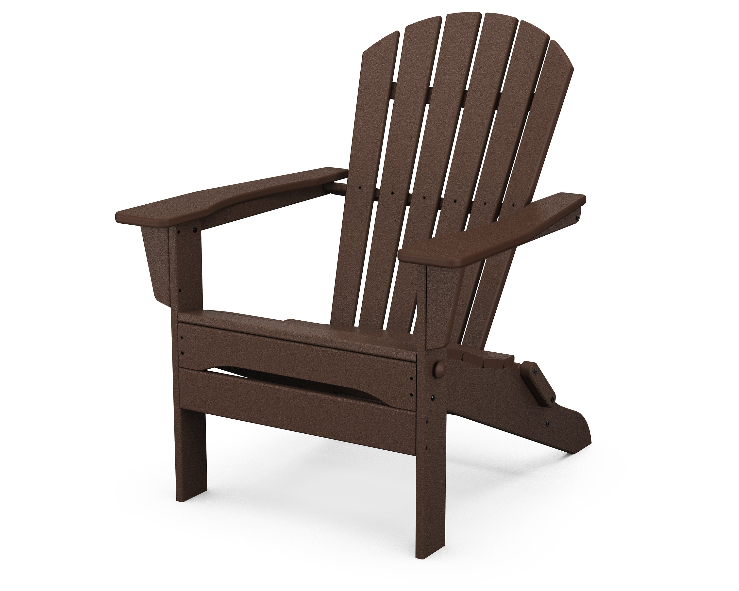 South Beach Folding Adirondack Chair in Mahogany