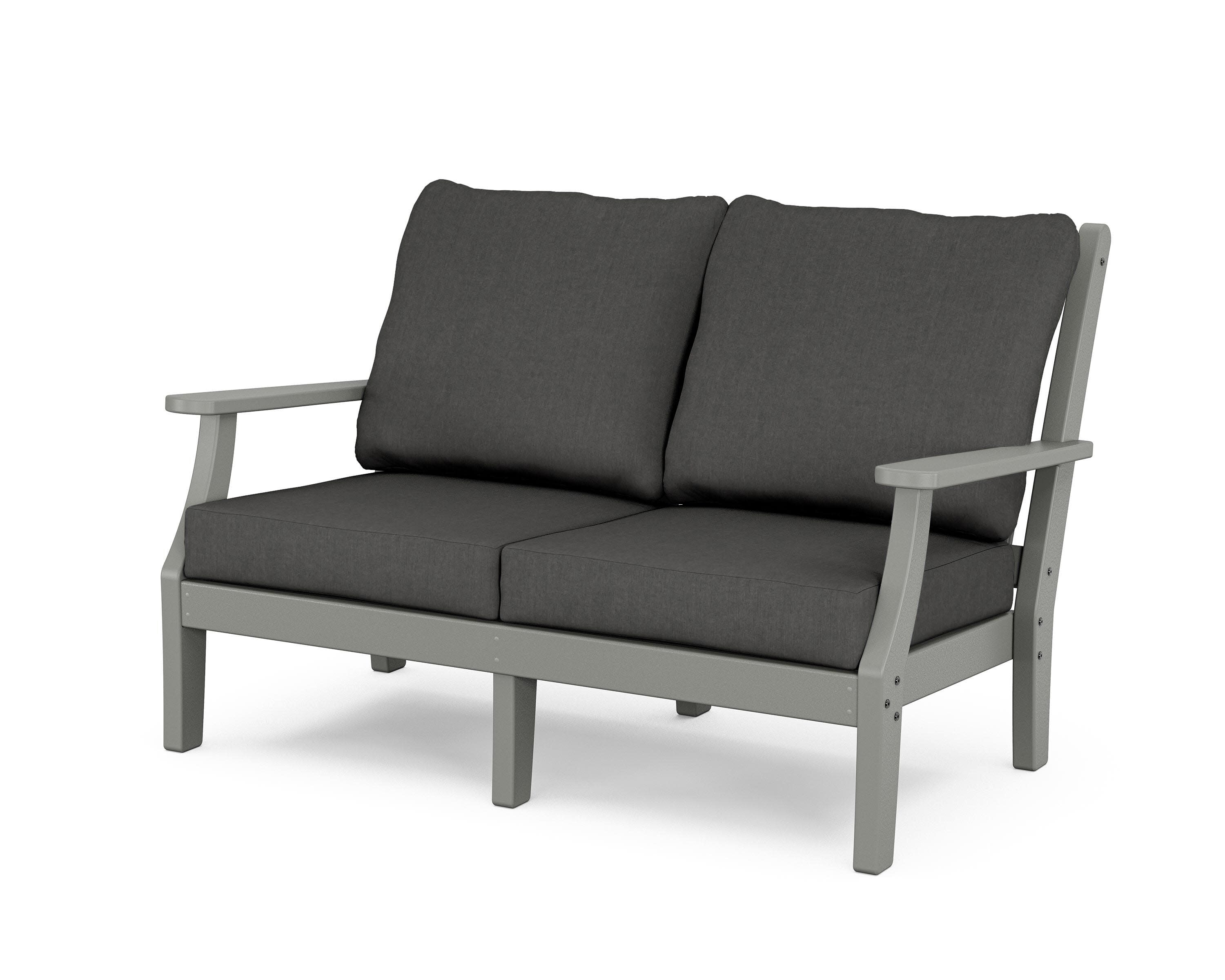 Wovendale Deep Seating Loveseat in Slate Grey / Spectrum Carbon