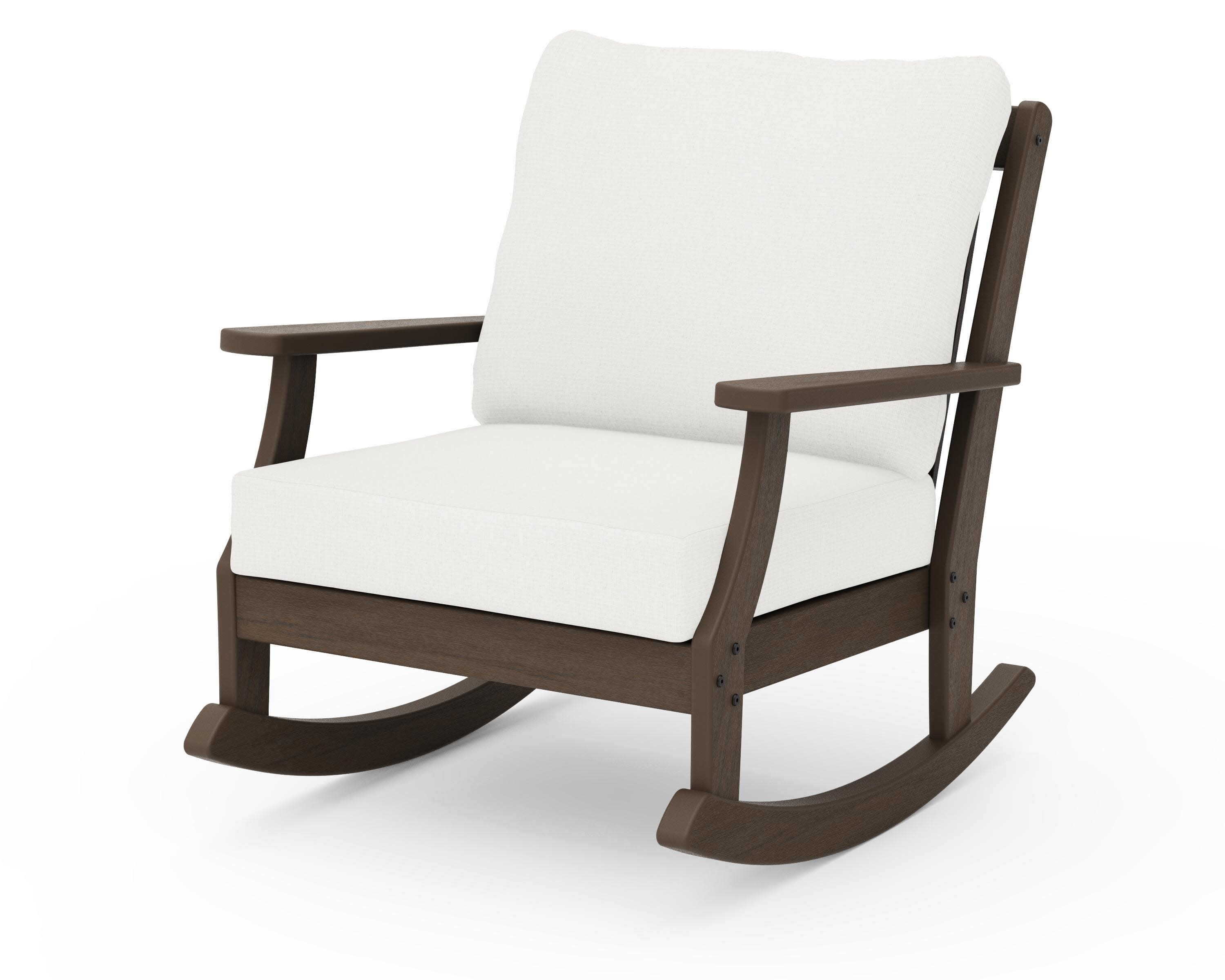 Braxton Deep Seating Rocking Chair in Kona / Natural Linen