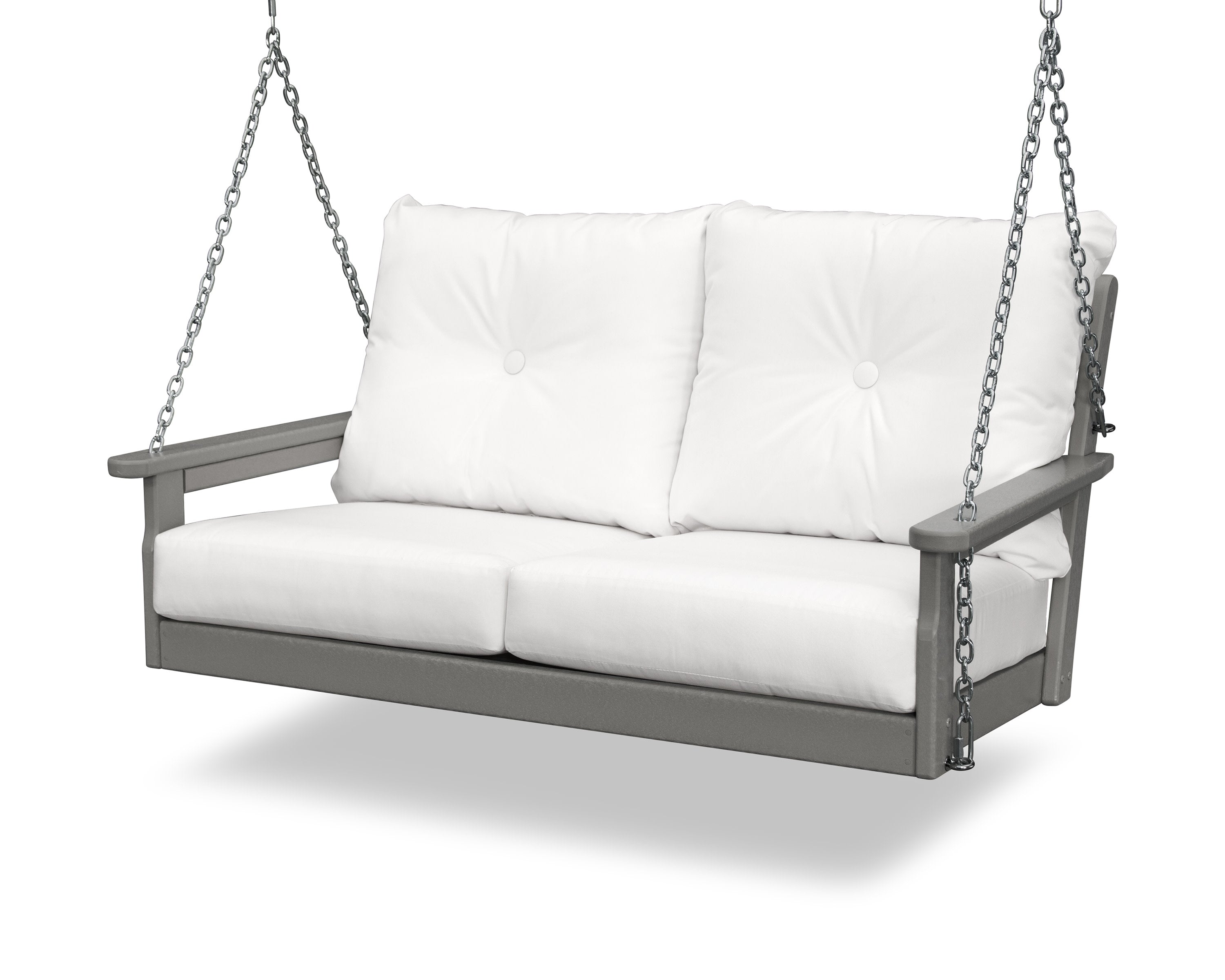 Vineyard Deep Seating Swing in Slate Grey / Natural