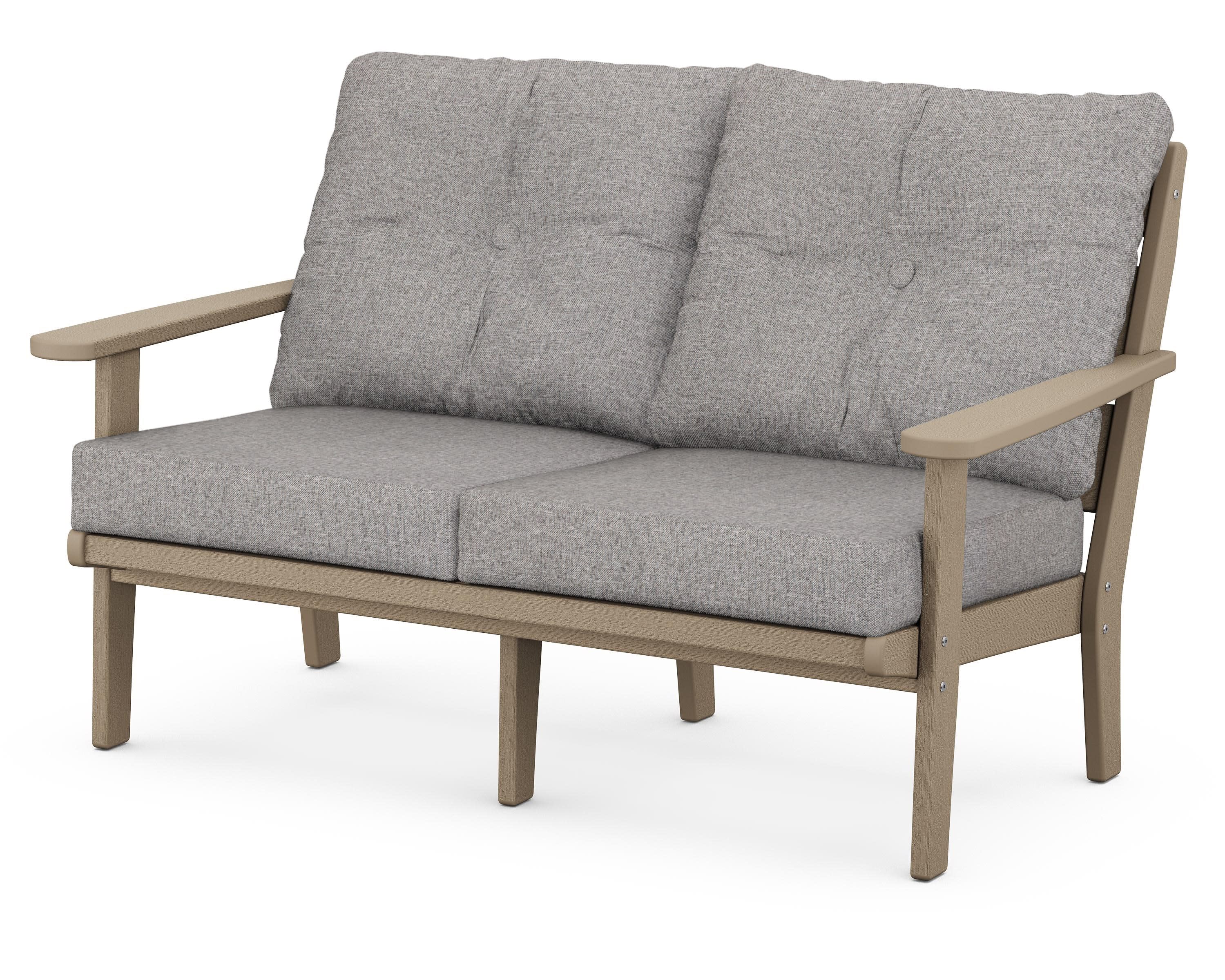 Lakeside Deep Seating Loveseat in Vintage Sahara / Grey Mist