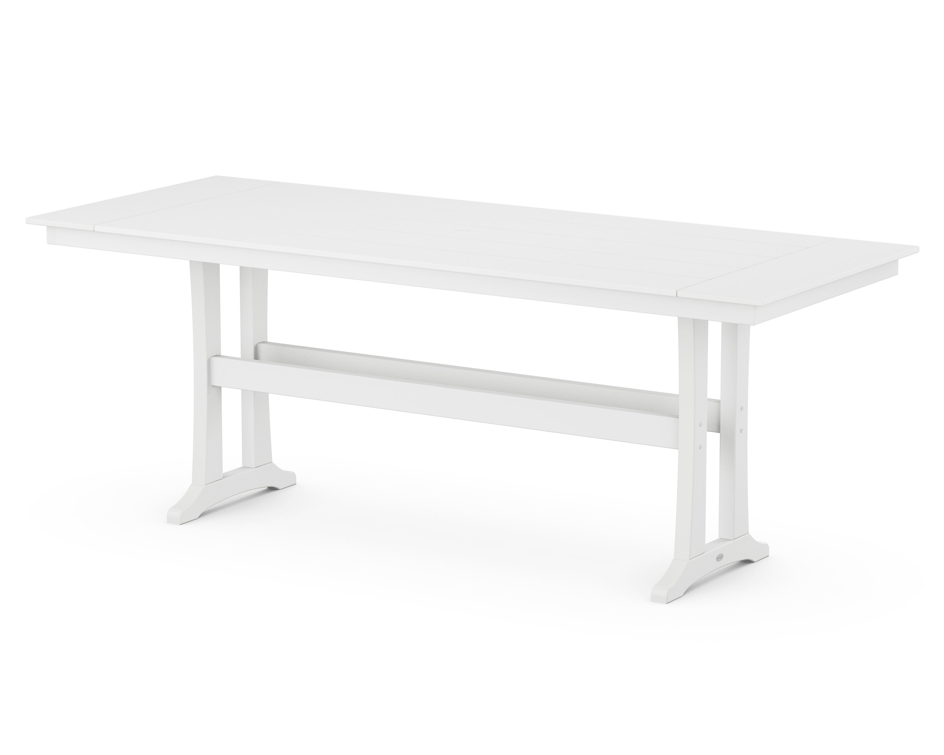 Farmhouse Trestle 38" x 96" Counter Table in White