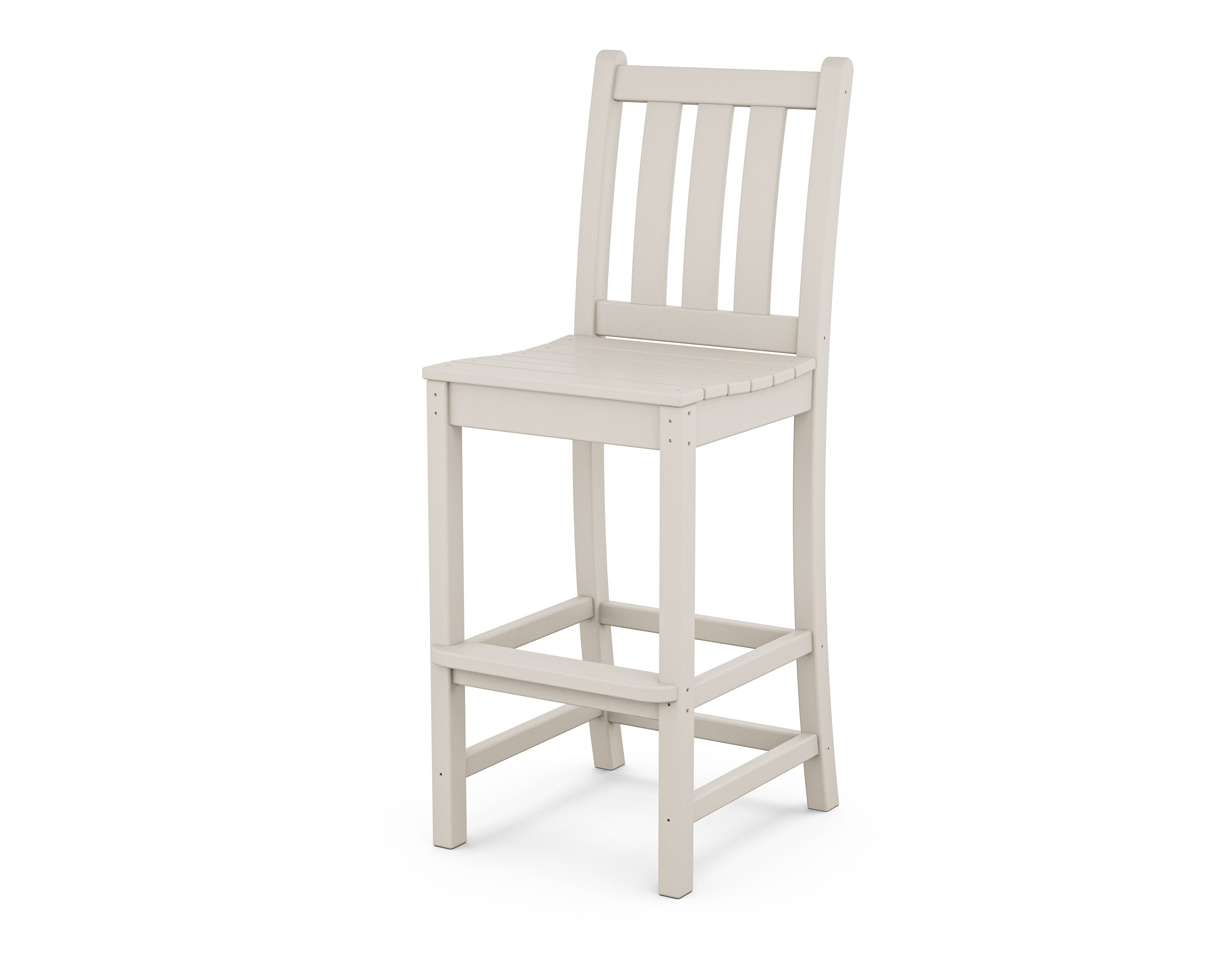 Traditional Garden Bar Side Chair in Sand