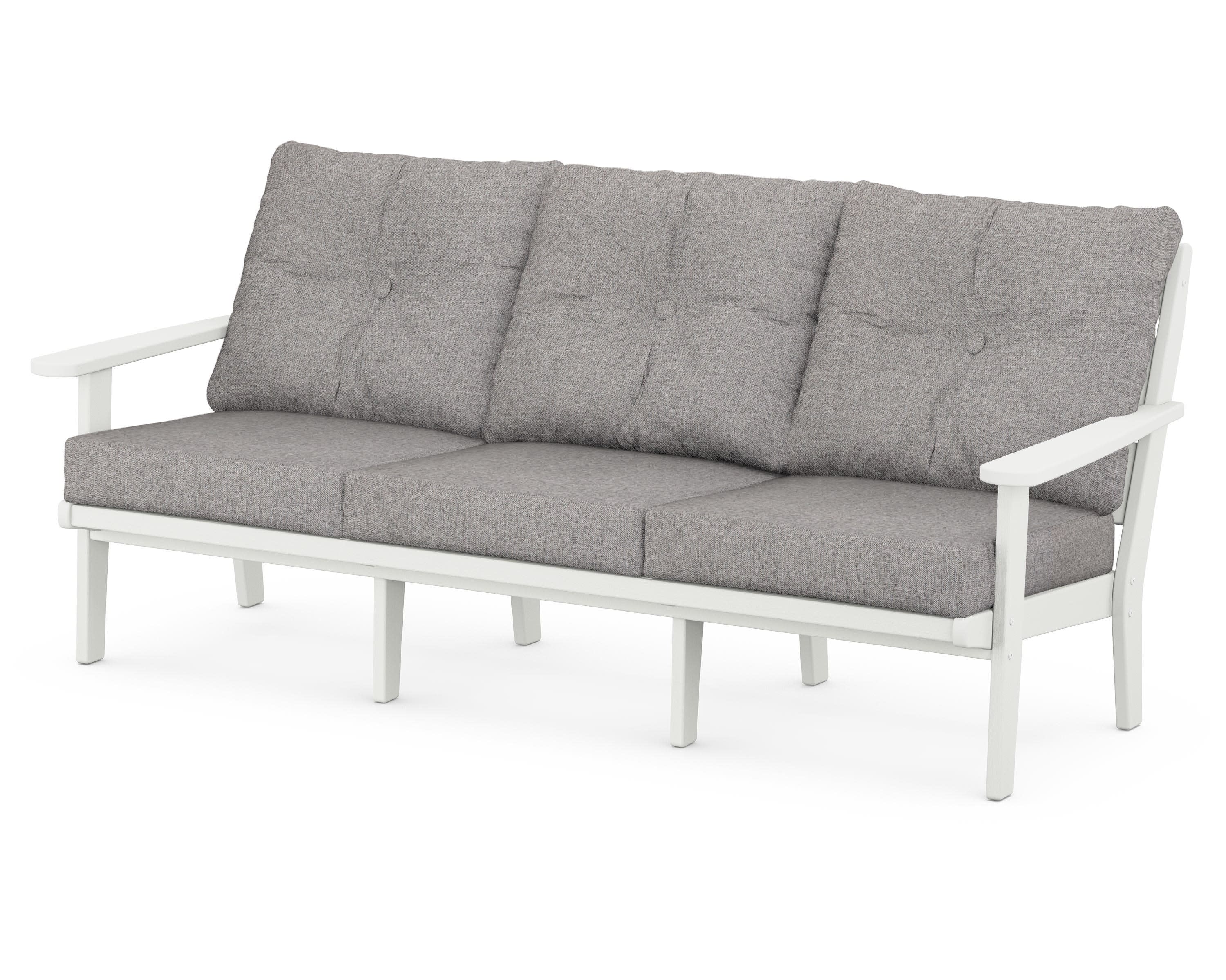 Lakeside Deep Seating Sofa in Vintage White / Grey Mist