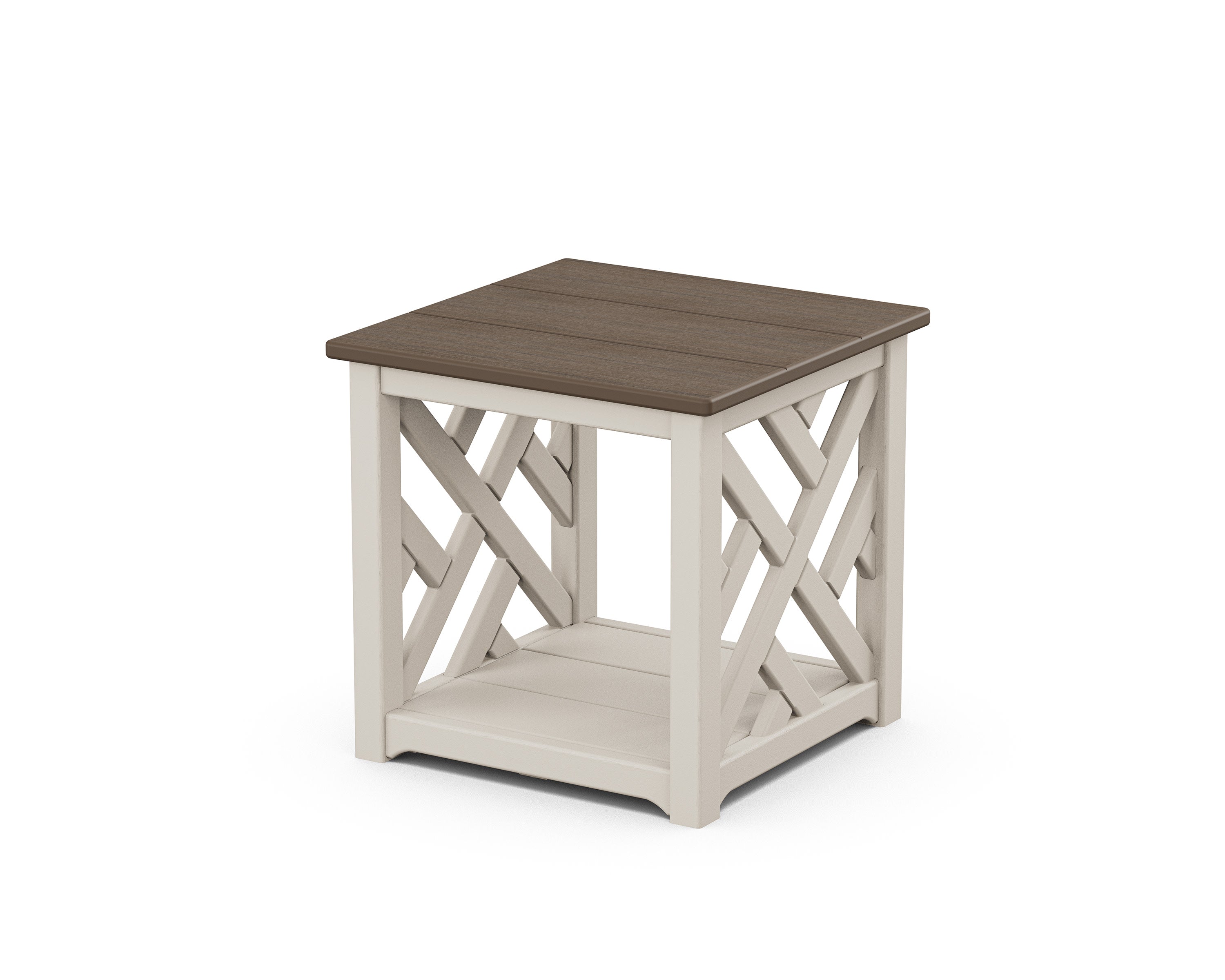 Chippendale Accent Table in Sand / Kona