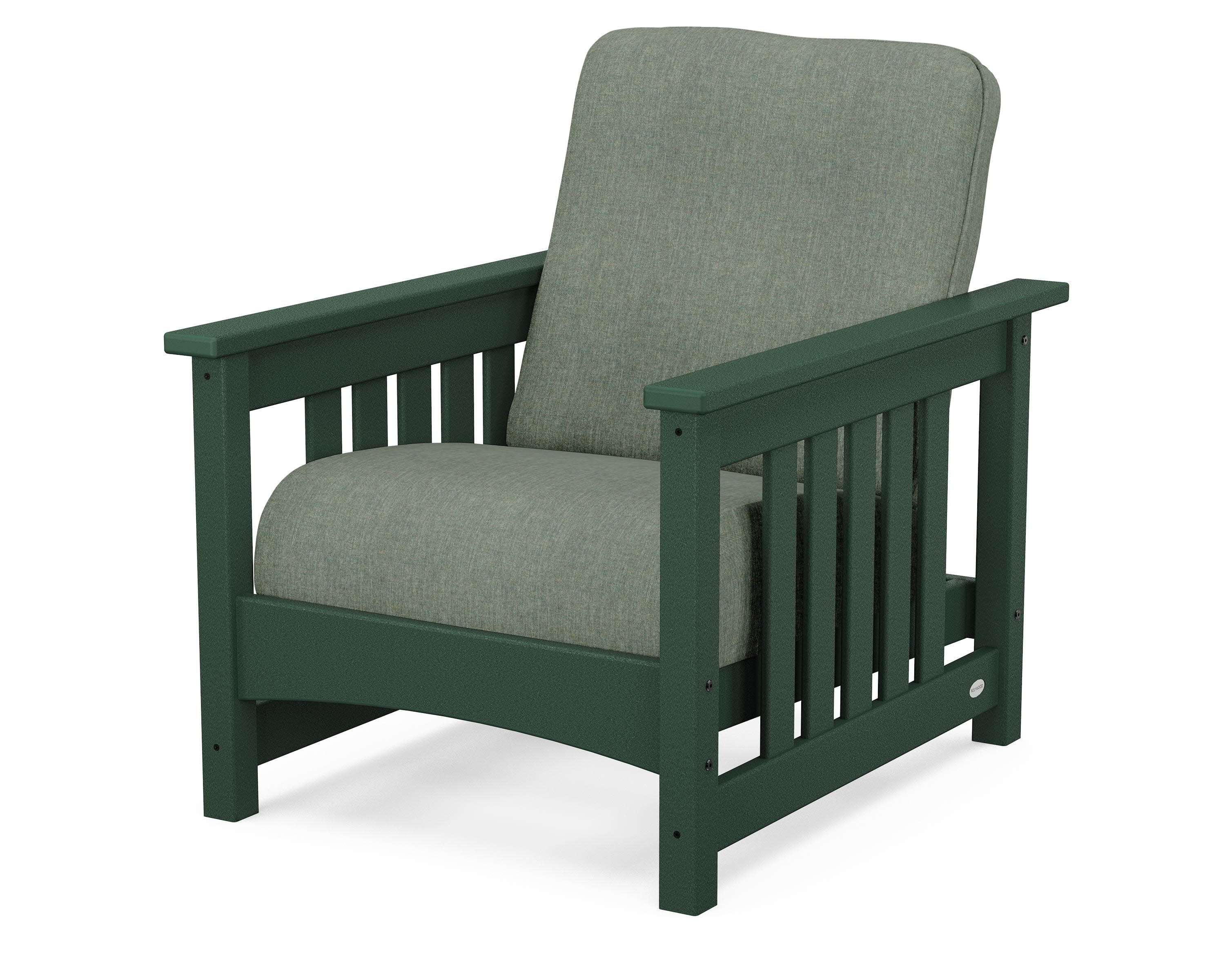 Club Mission Chair in Green / Cast Sage
