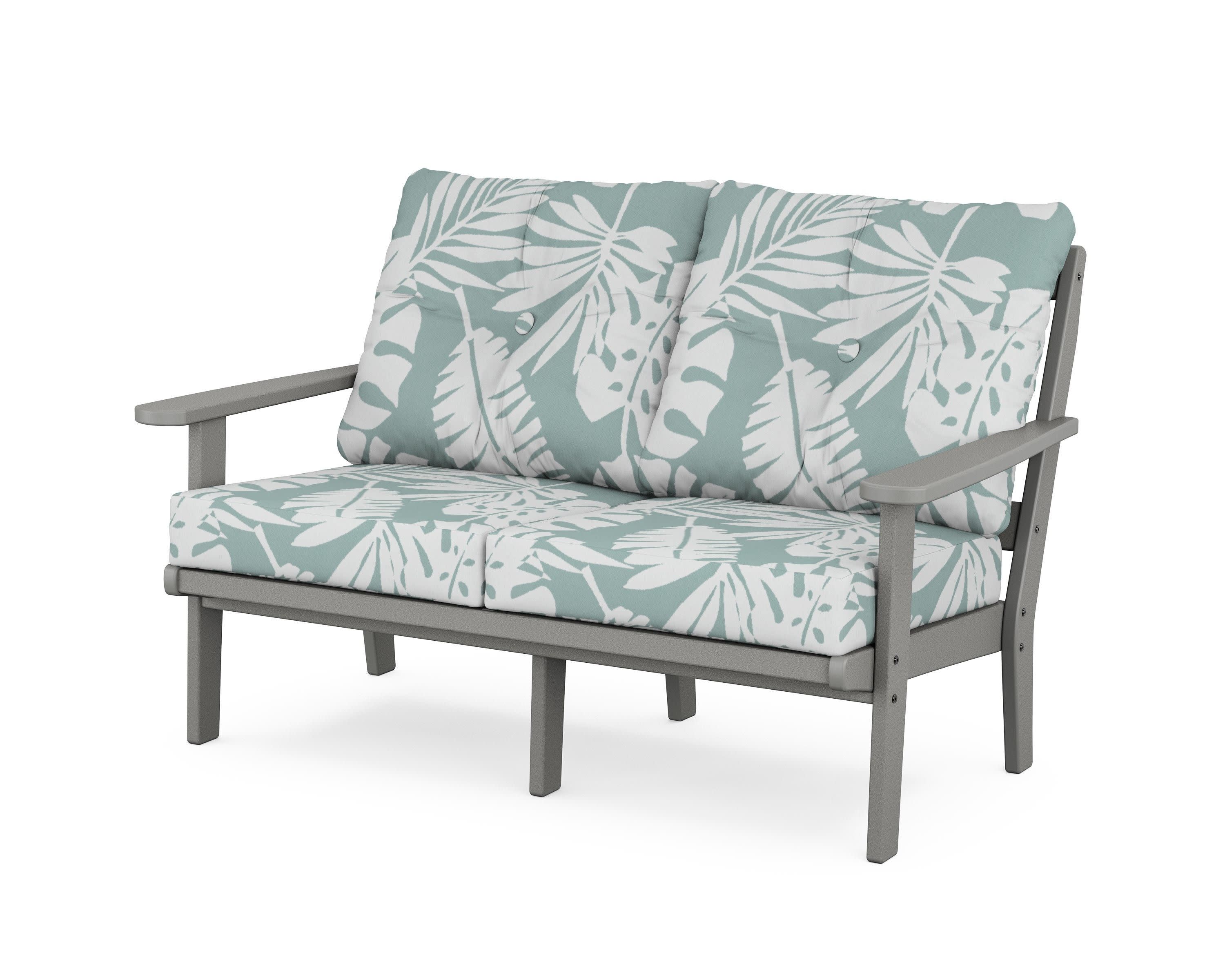 Mission Deep SeatingLoveseat in Slate Grey / Leaf Glacier Spa