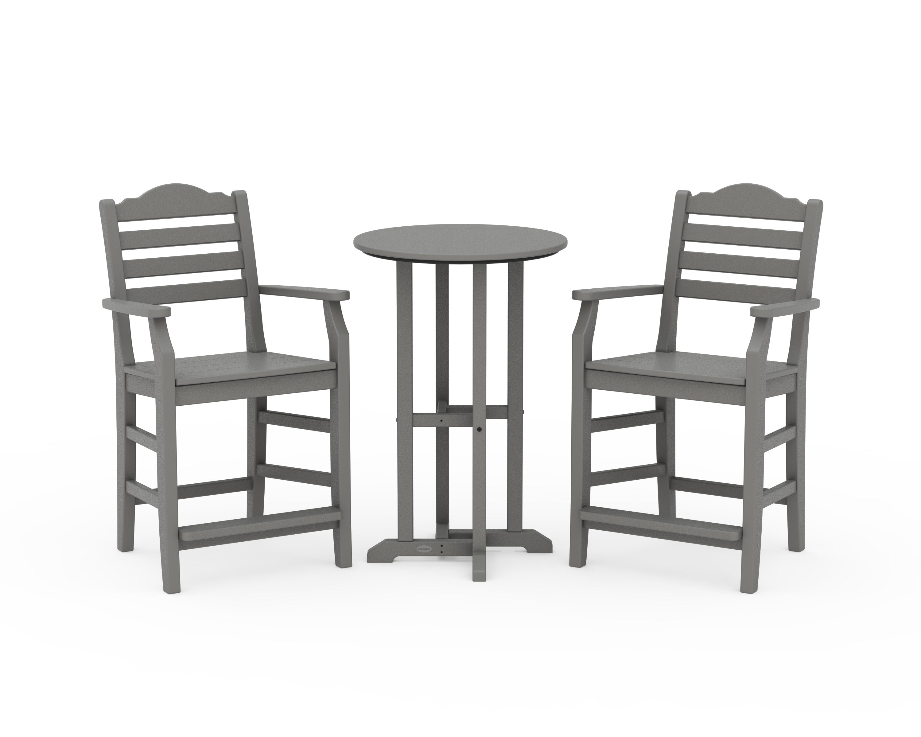 Savannah 3-Piece Farmhouse Counter Set in Slate Grey