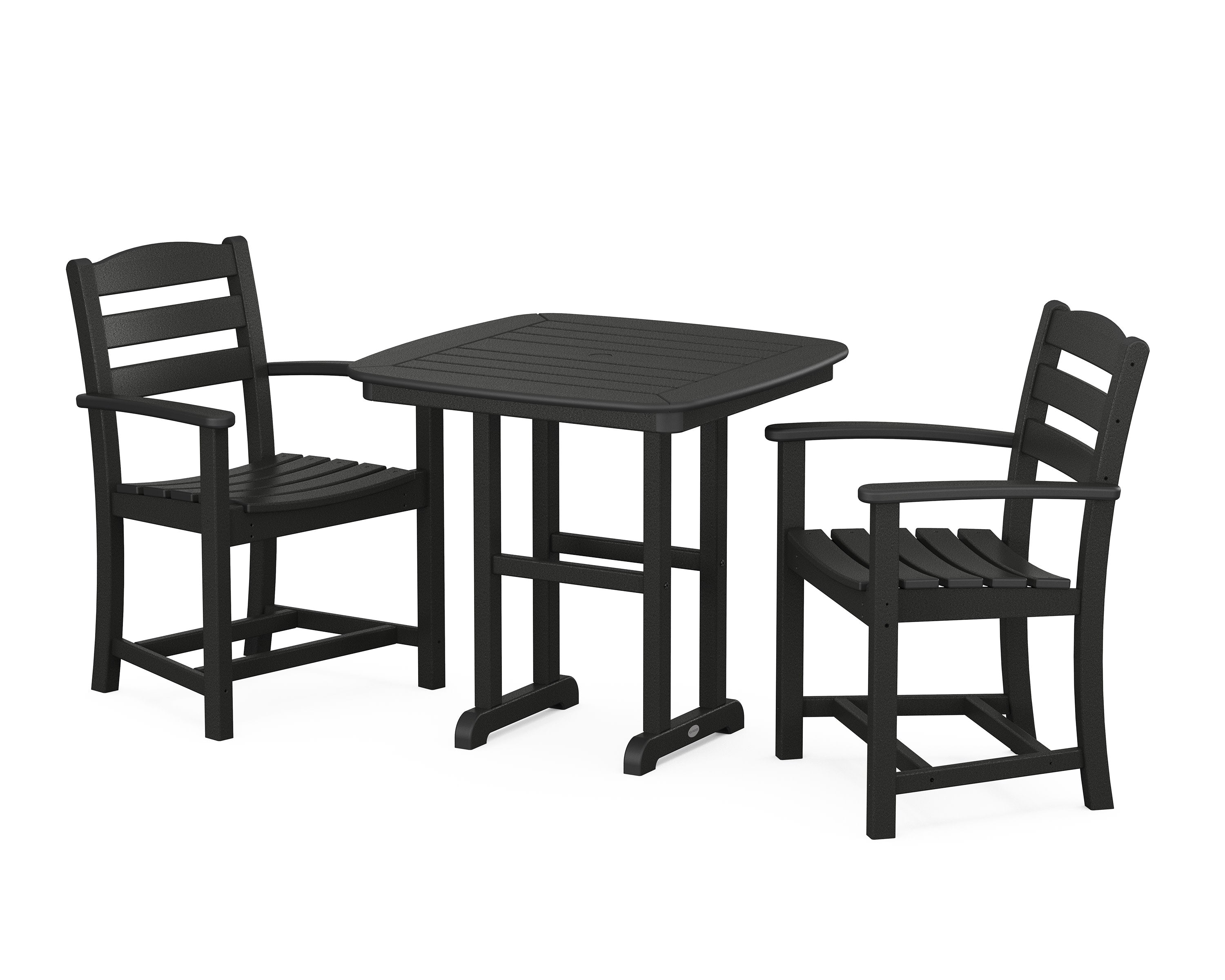 La Casa Caf 3-Piece Dining Set in Black