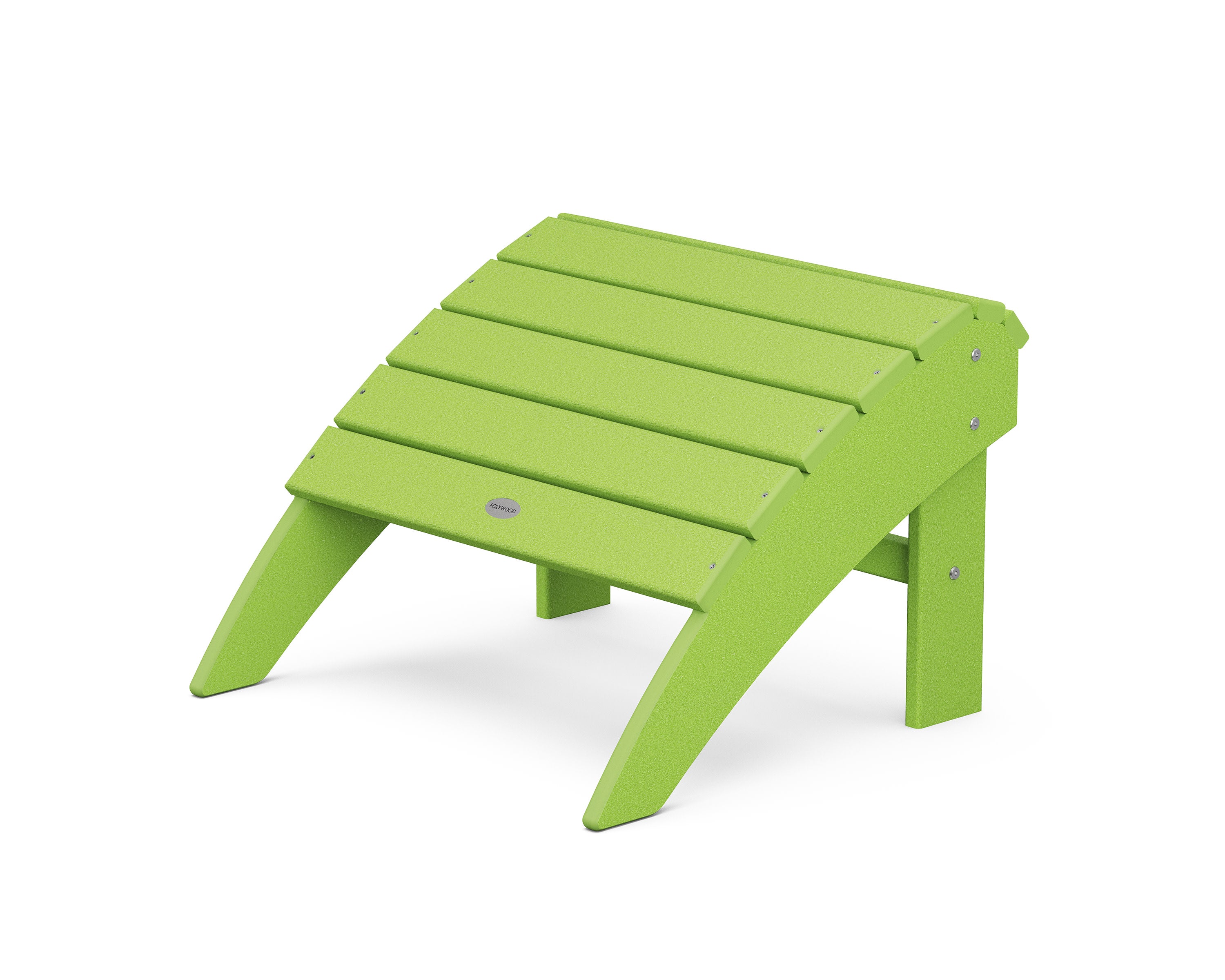 Vineyard Curveback Adirondack Ottoman in Lime