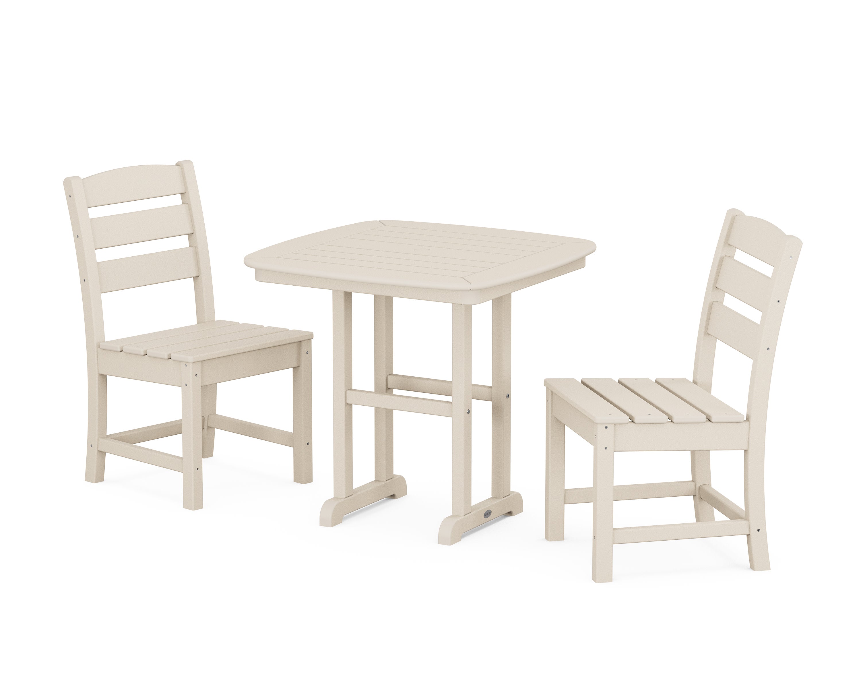 Lakeside Side Chair 3-Piece Dining Set in Sand