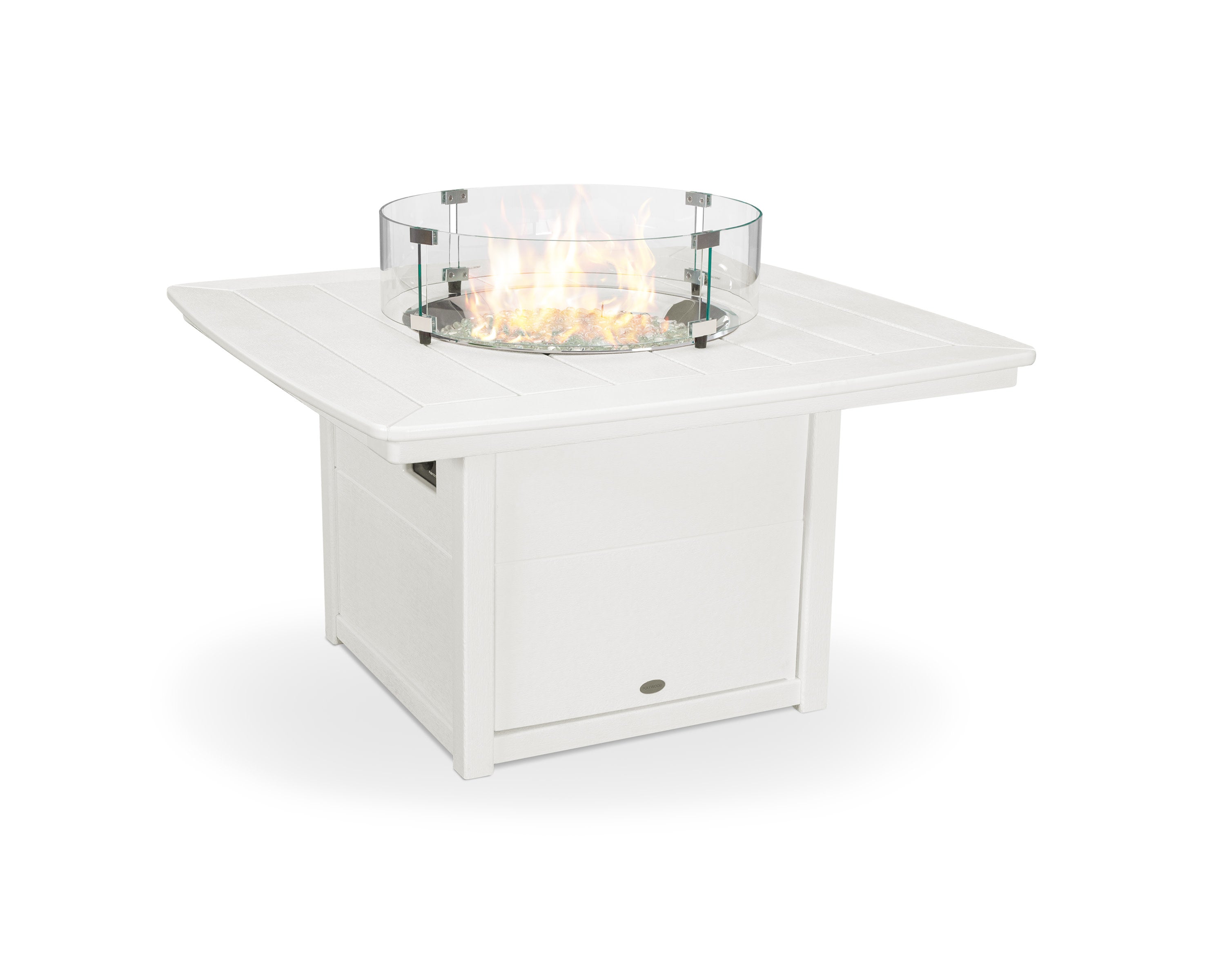 Nautical 42" Fire Pit Table in Vintage White