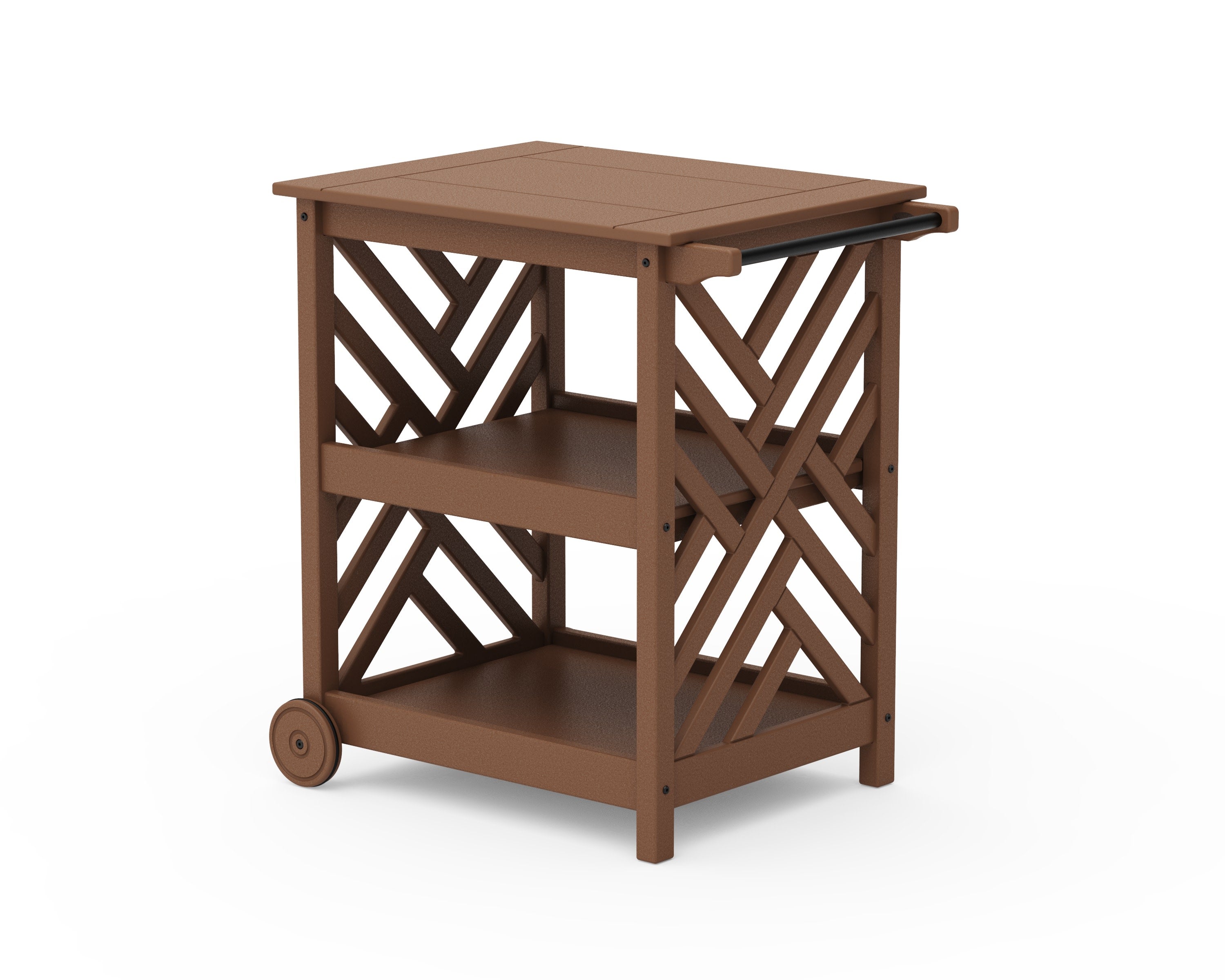 Chippendale Bar Cart in Teak