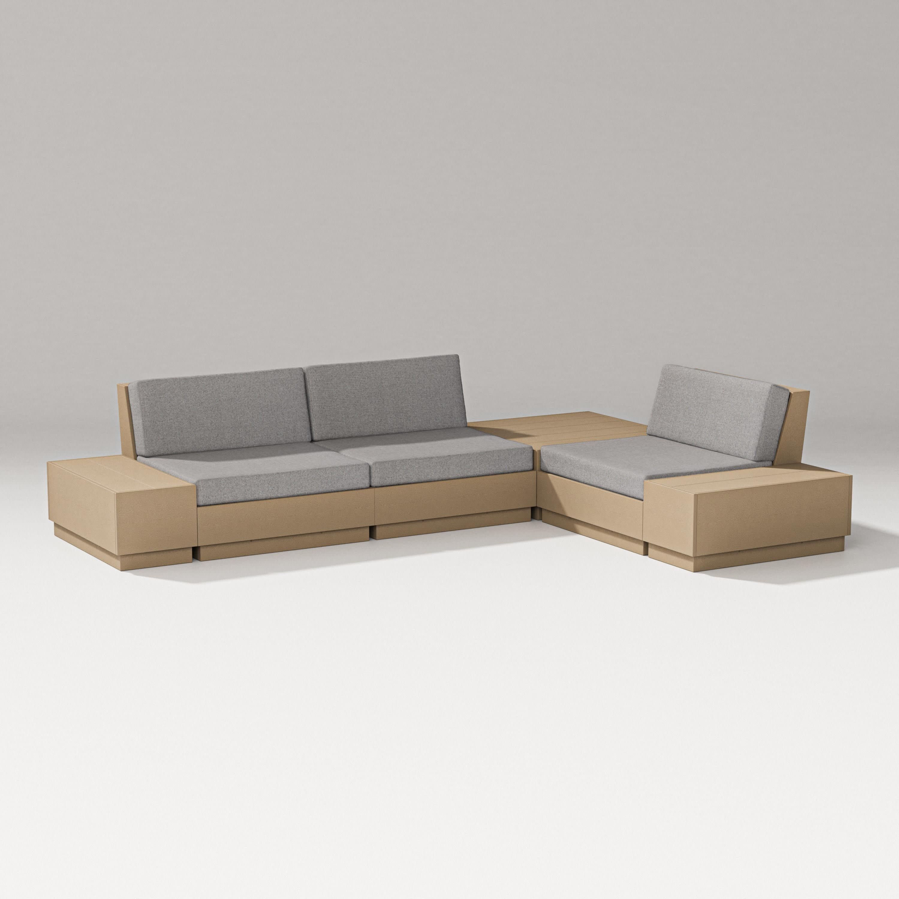 Elevate 6-Piece Corner Sectional in Vintage Sahara / Grey Mist