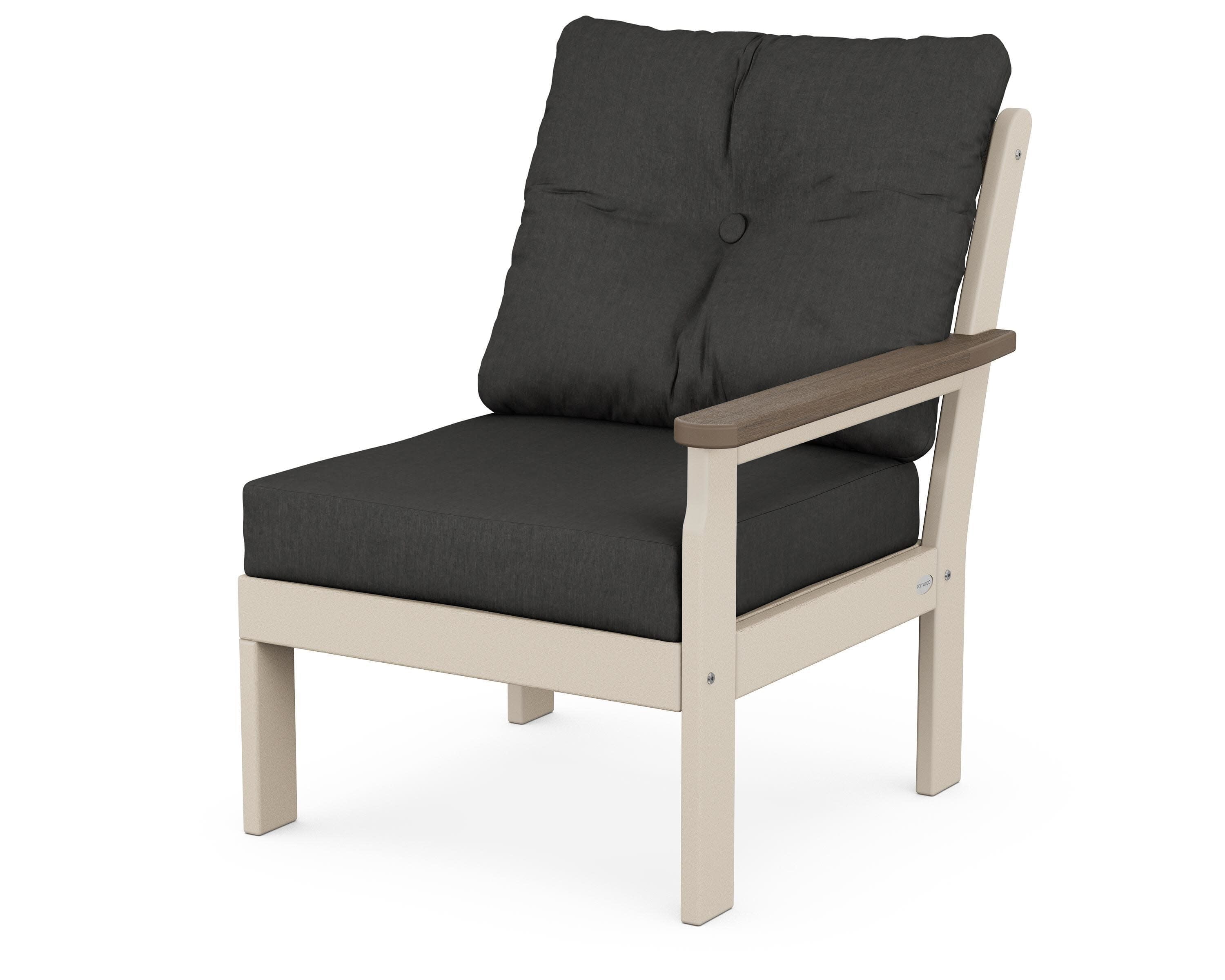 Vineyard Modular Right Arm Chair in Sand / Kona / Spectrum Carbon